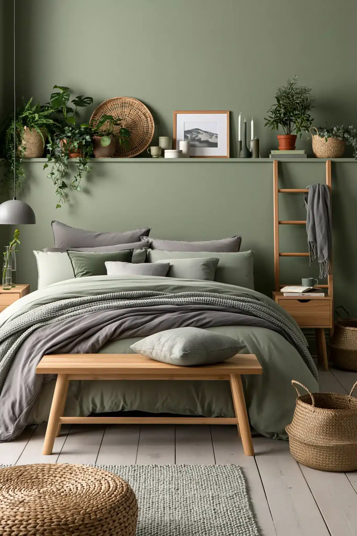 29 Sage Green and Grey Bedroom Ideas for a Space That Stays Soft sage green and grey bedroom