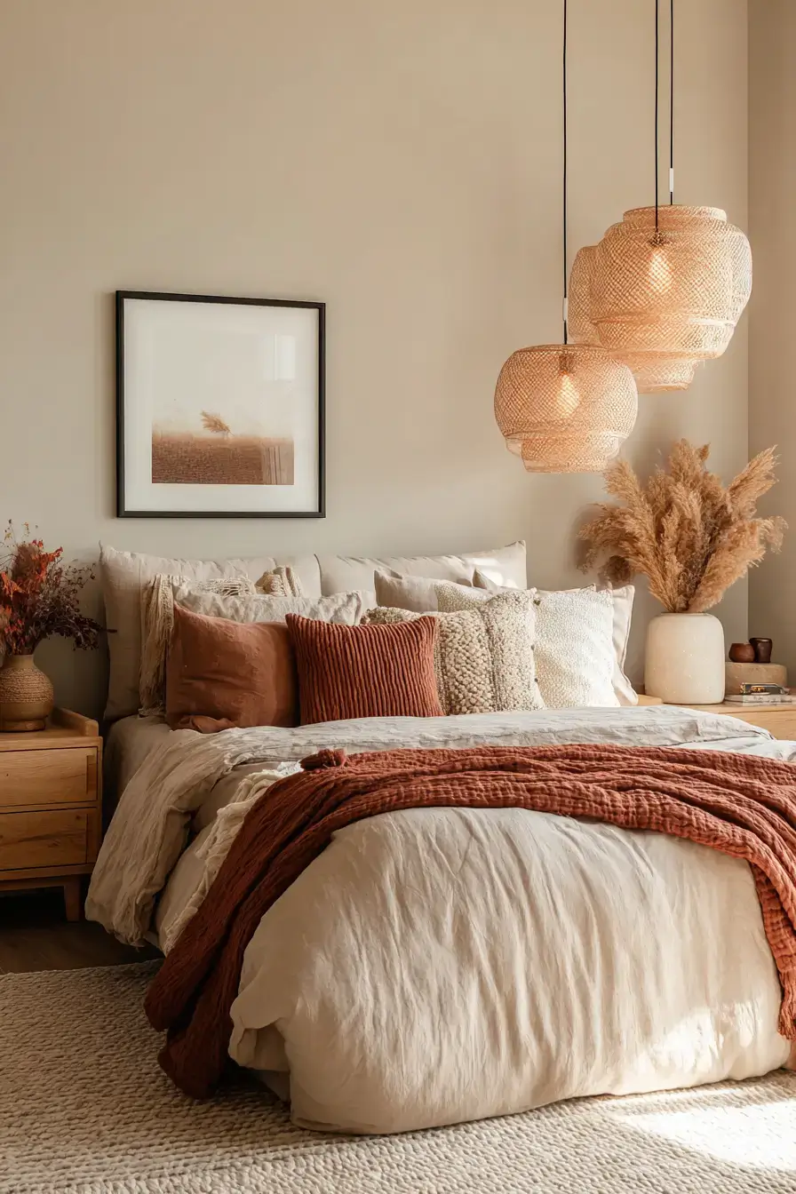 29 Boho Bedroom Lighting Ideas with a Rattan Pendant 29 Boho Bedroom Lighting Ideas with a Rattan Pendant
