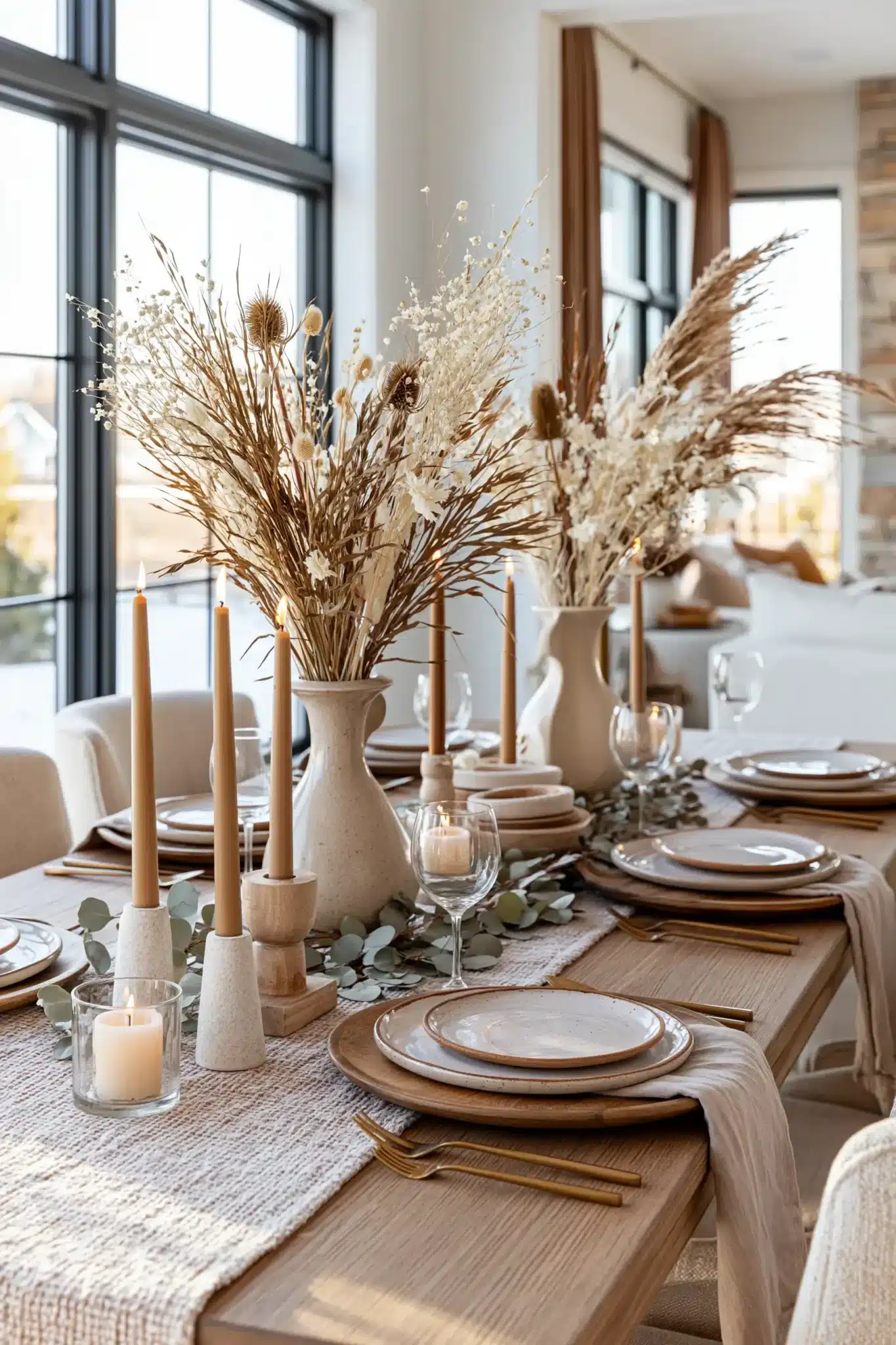 29 Simple Thanksgiving Table Decor Ideas for a Table That Feels Calm simple thanksgiving table decor