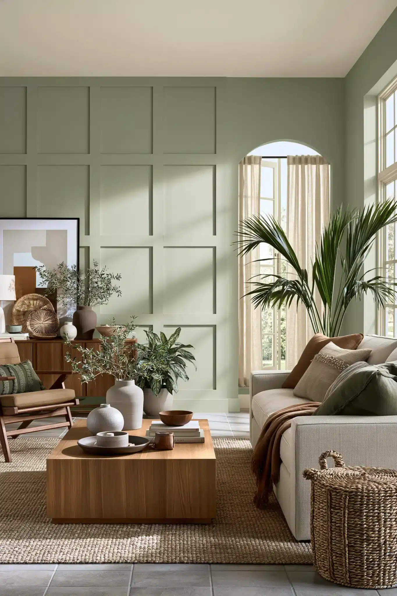29 Sage Green and Brown Living Room Ideas for a Warm, Earthy Space sage green and brown living room