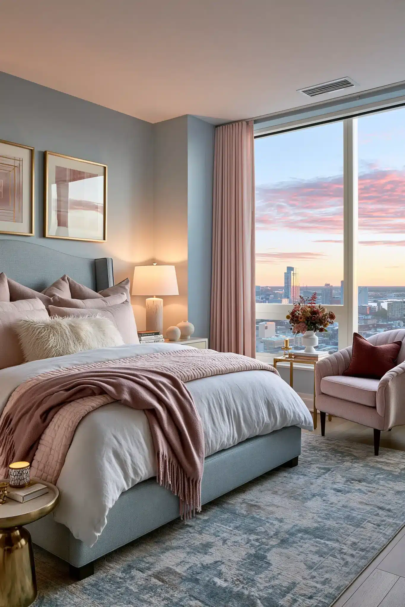 29 Light Blue and Pink Bedroom Ideas for a Space That Stays Airy light blue and pink bedroom