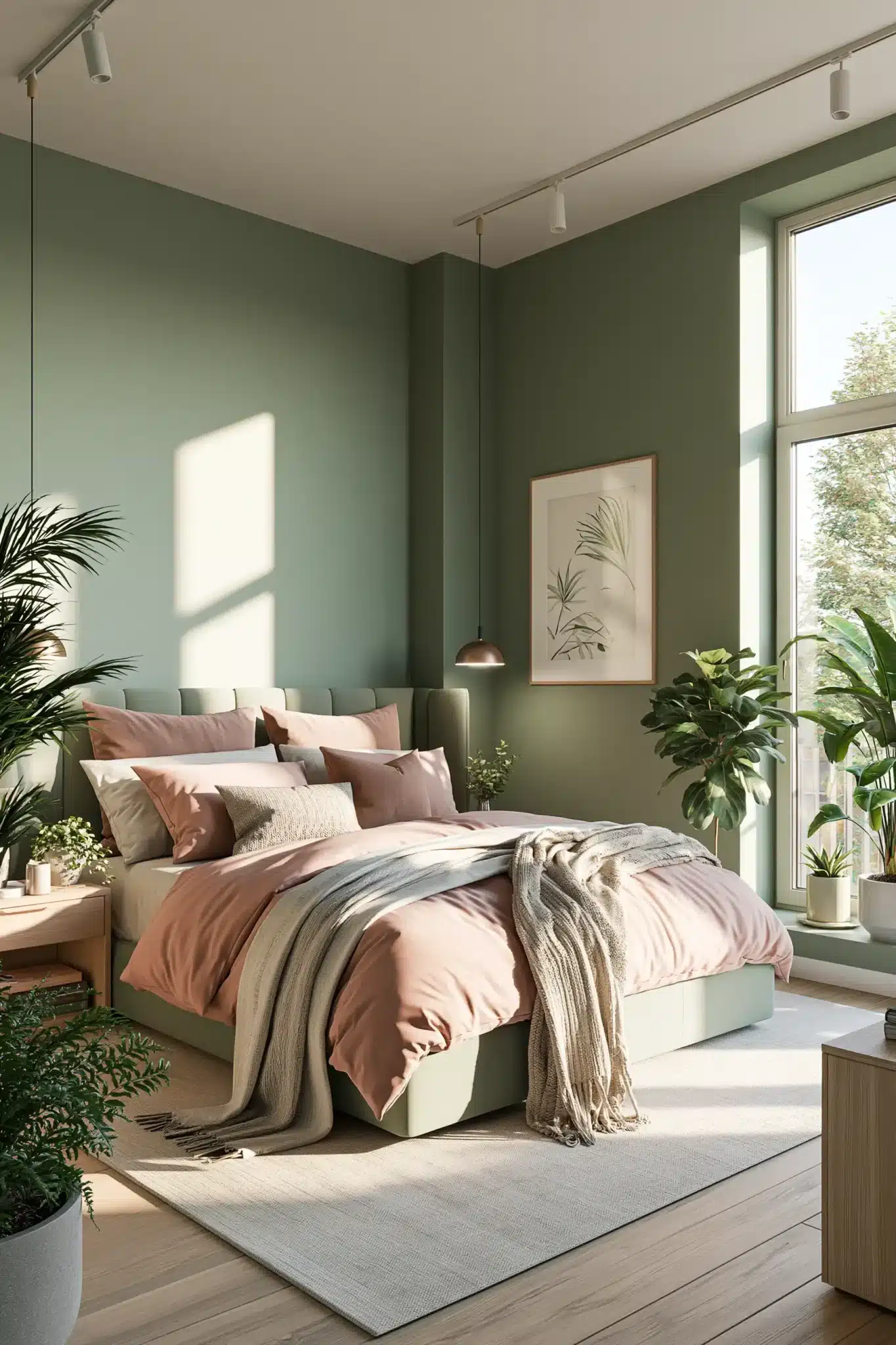 29 Sage Green and Blush Bedroom Ideas for a Room That Feels Gentle sage green and blush bedroom