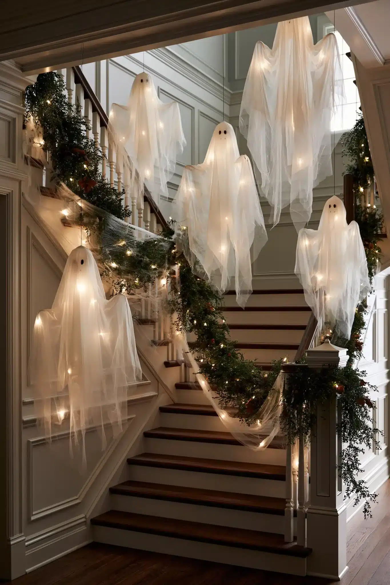 29 Halloween Staircase Decor Ideas for a Climb That Is Spooky, Not Scary halloween staircase decor