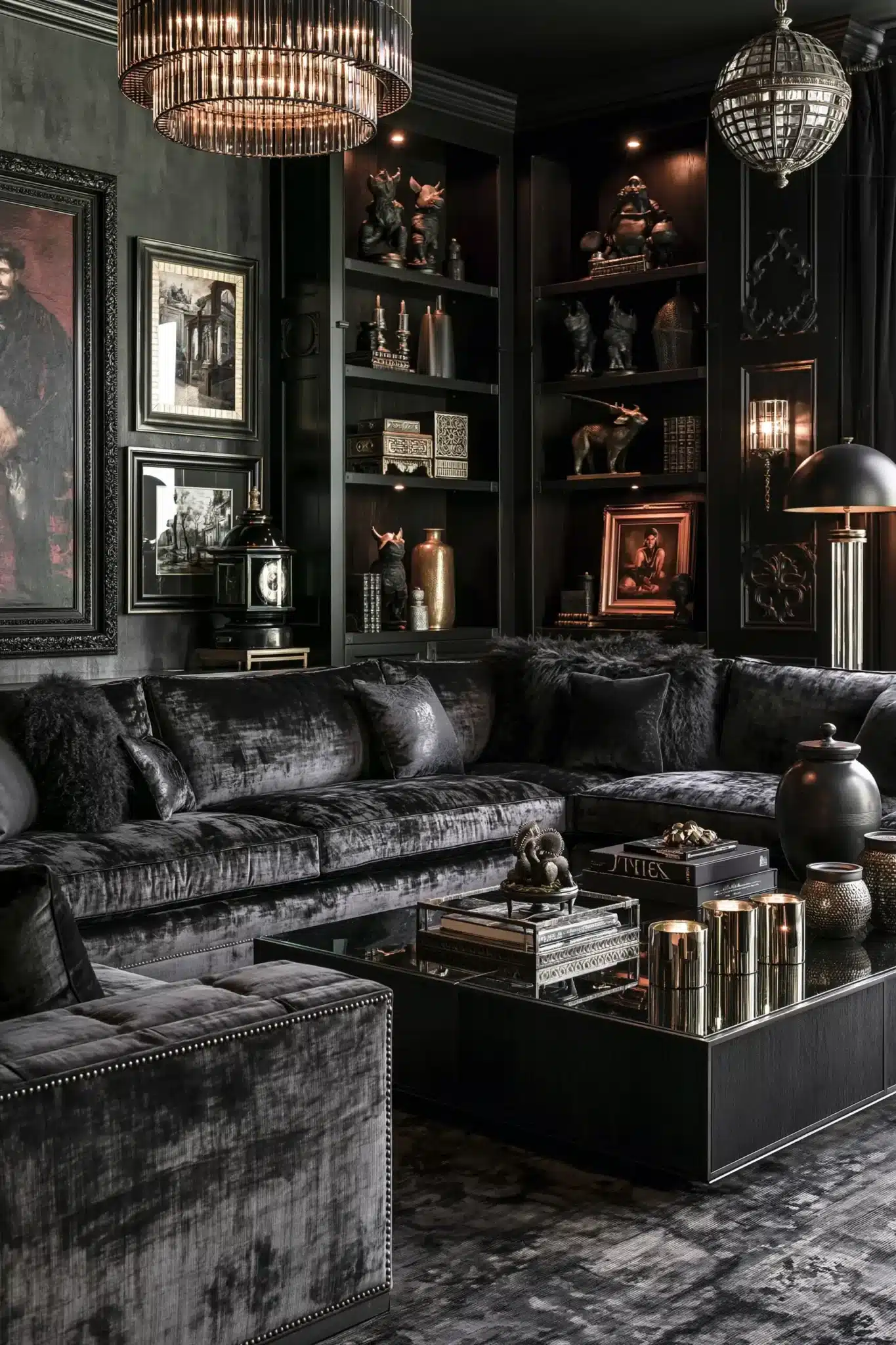 29 Gothic Living Room Ideas for a Space With Vaulted Drama gothic living room