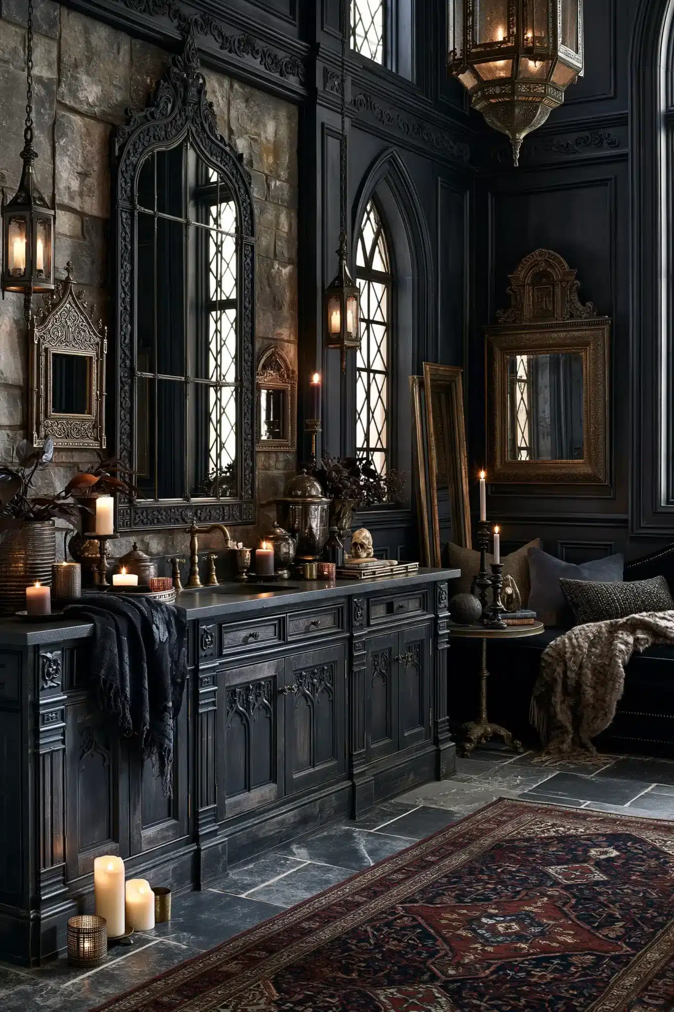 29 Gothic Bathroom Ideas for a Room With Real Atmosphere gothic bathroom