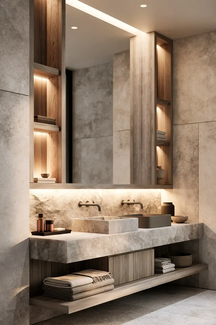29 Japandi Style Bathroom Ideas with a Wooden Soaking Tub 29 Japandi Style Bathroom Ideas with a Wooden Soaking Tub