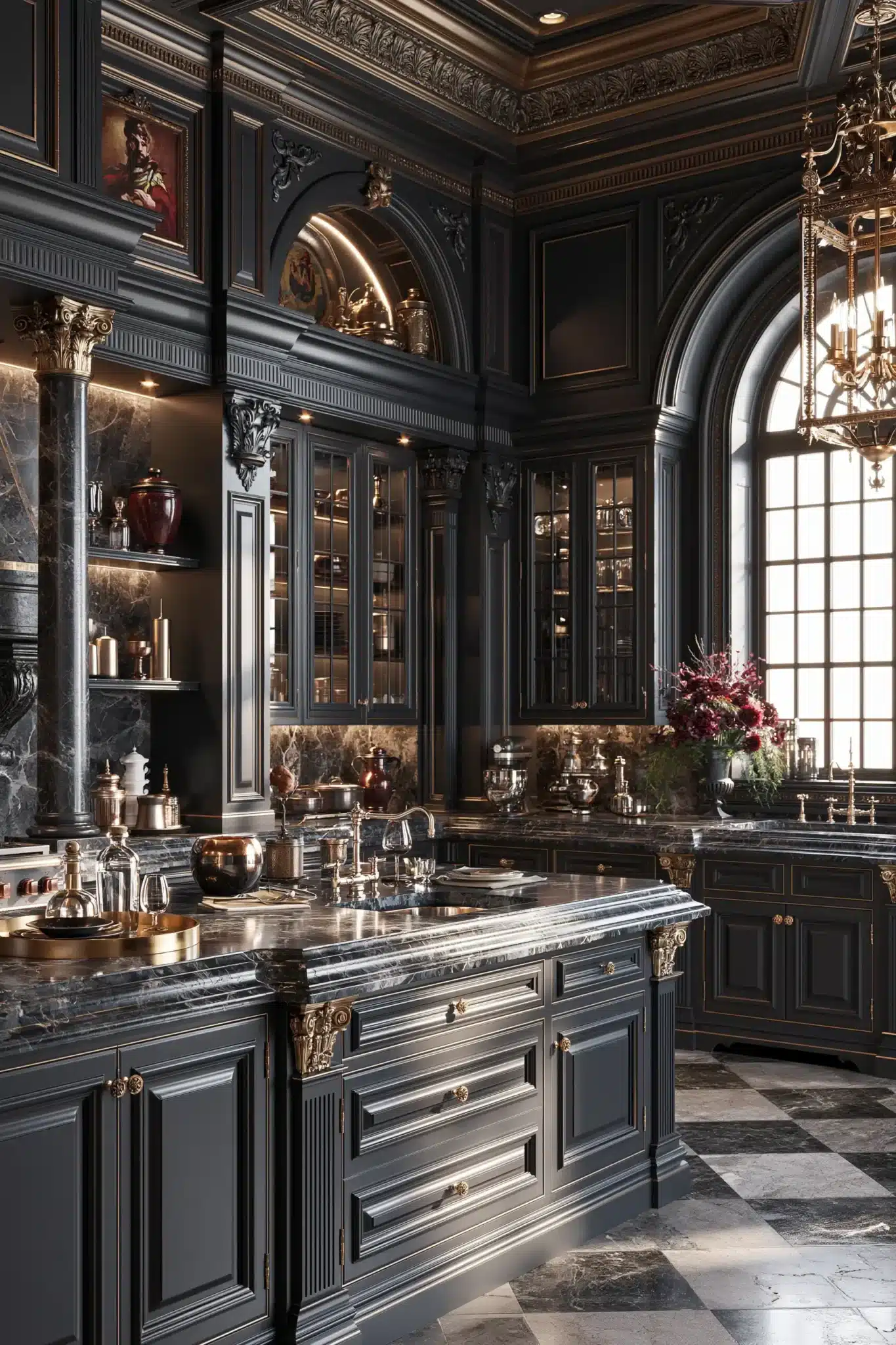 29 Gothic Kitchen Ideas for a Cook Space With a Moody Edge gothic kitchen