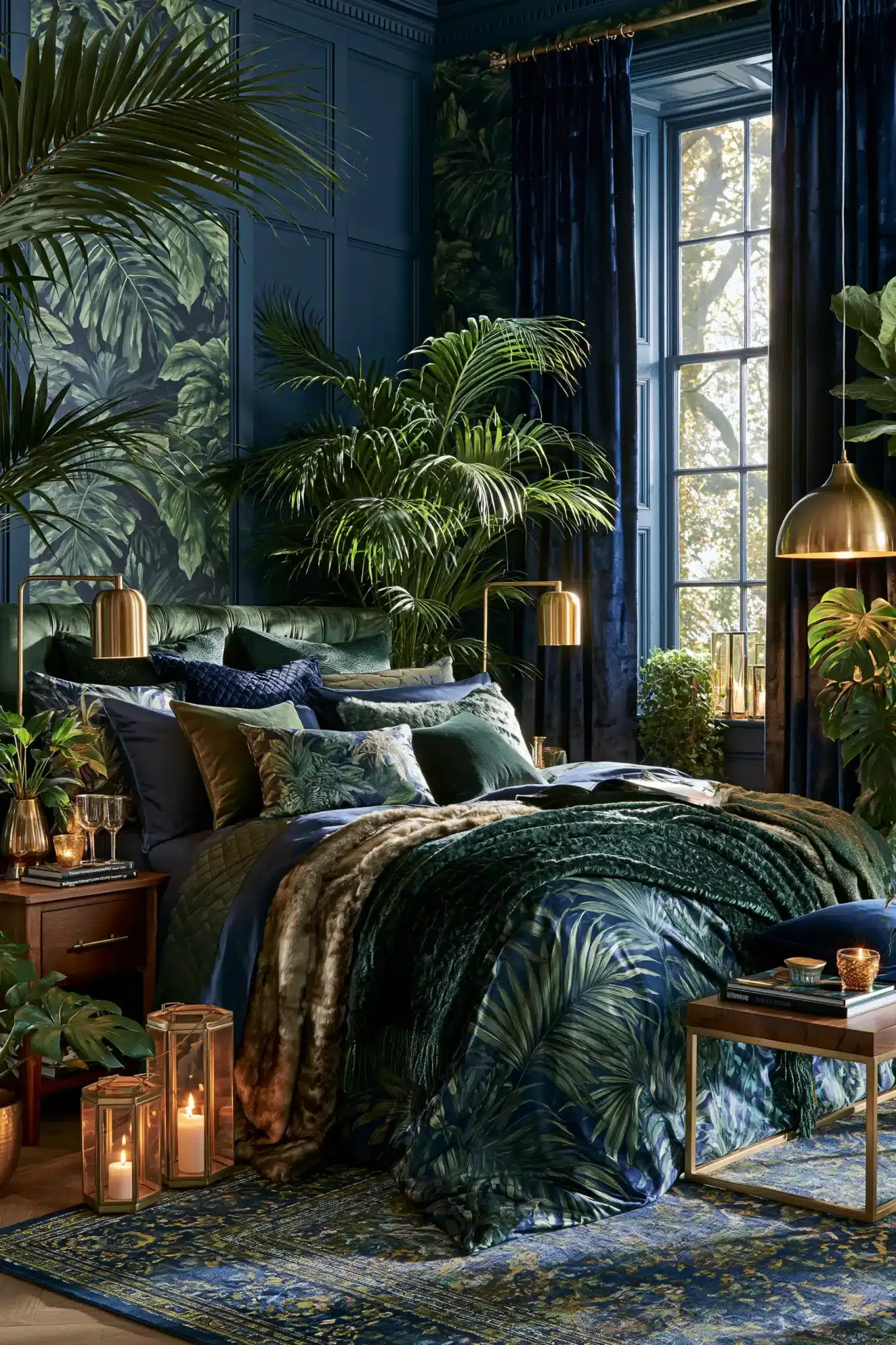 29 Navy Blue and Green Bedroom Ideas for a Room With a Quiet Depth navy blue and green bedroom