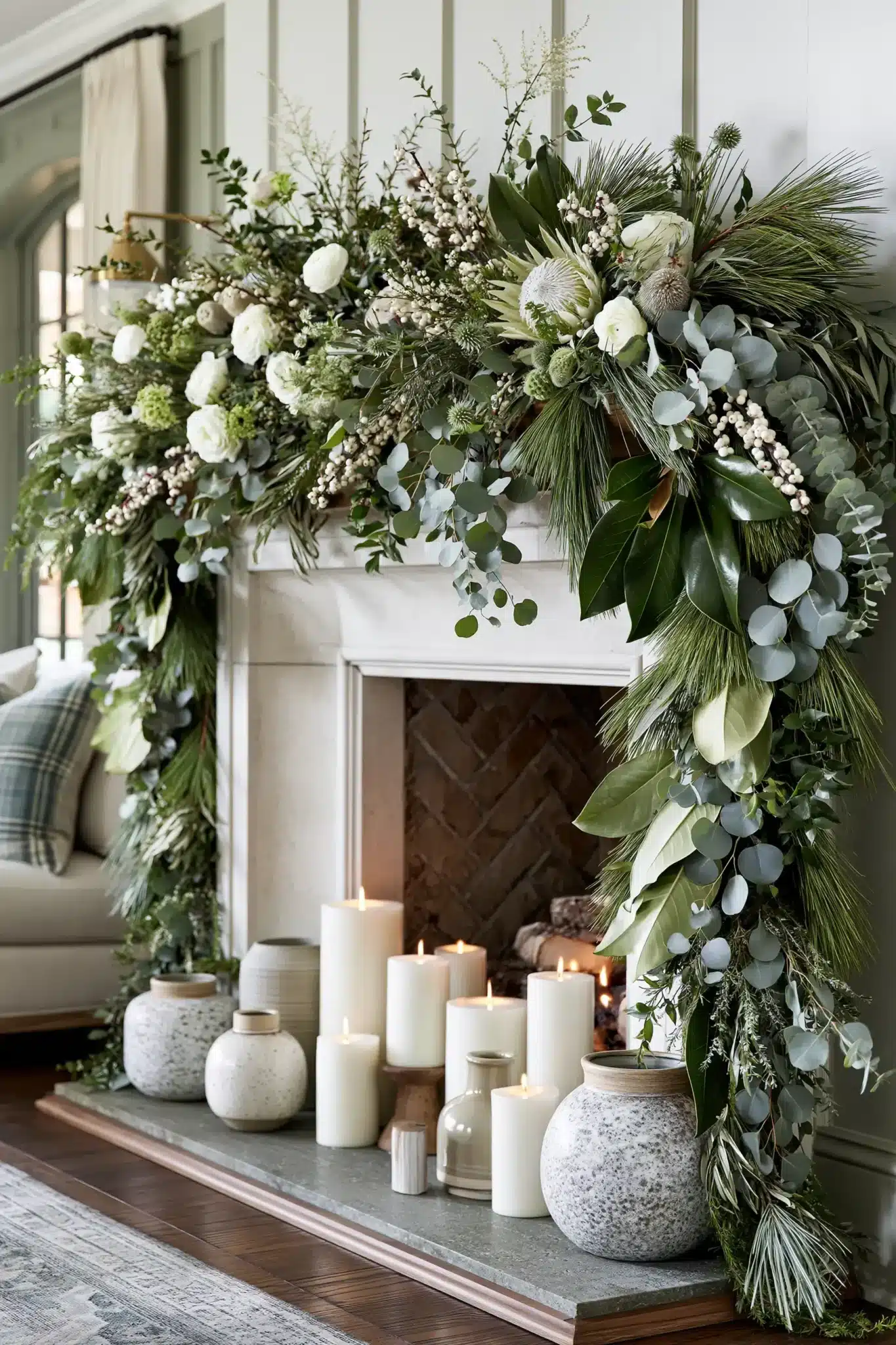 29 Christmas Mantle Decor Ideas for a Hearth That Does Not Compete With the Tree christmas mantle decor