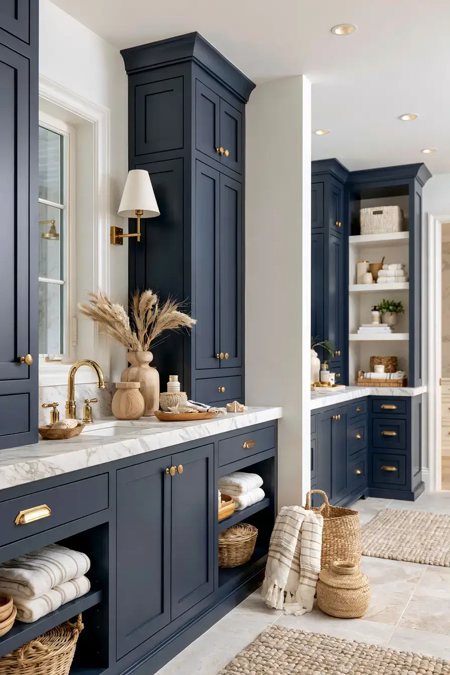29 Nautical Bathroom Ideas with a Rope Towel Ladder 29 Nautical Bathroom Ideas with a Rope Towel Ladder