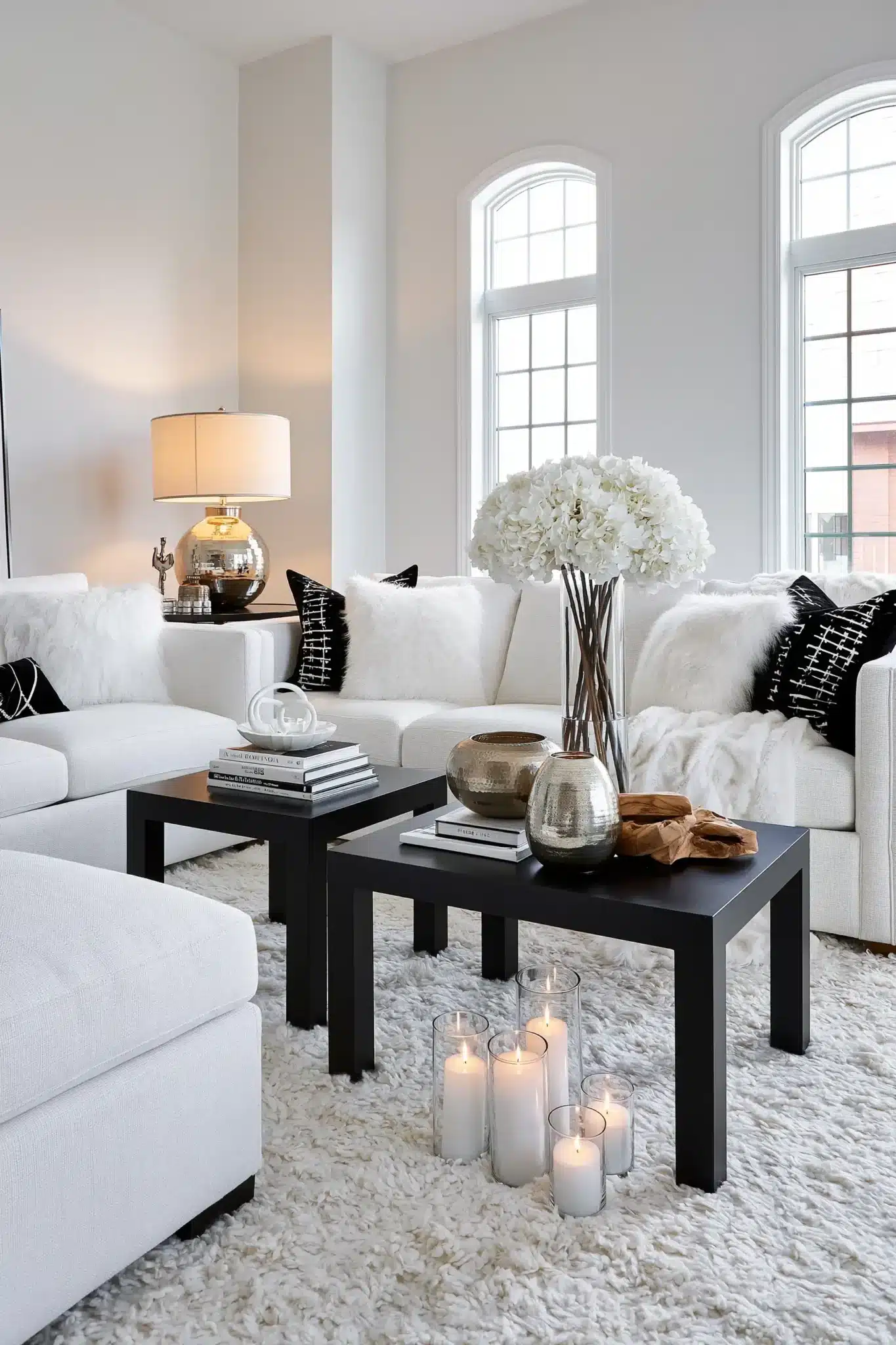 29 Black and White Living Room Decor Ideas for a Space With Real Contrast black and white living room decor