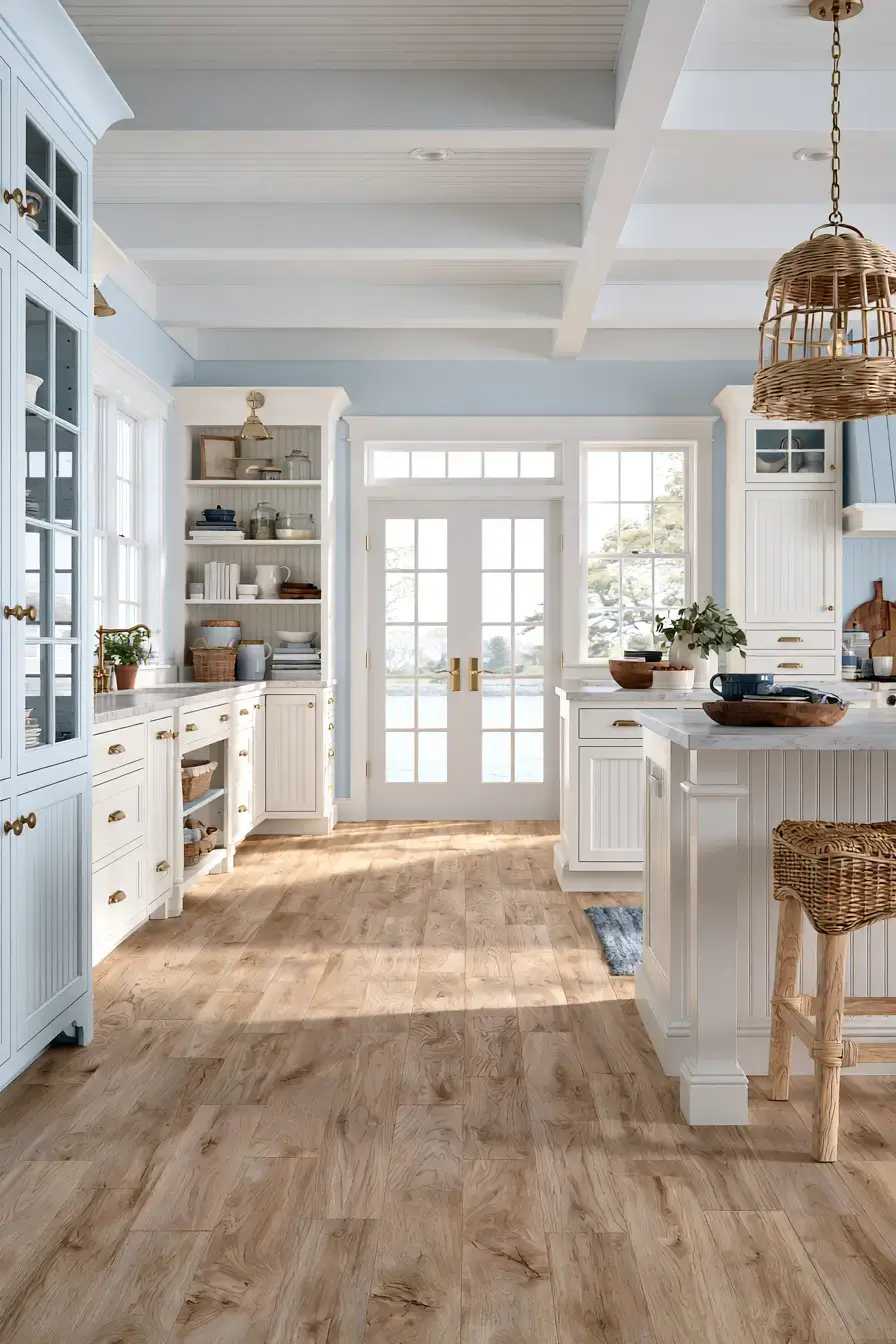 29 Nautical Kitchen Ideas with a Rope Pendant Light