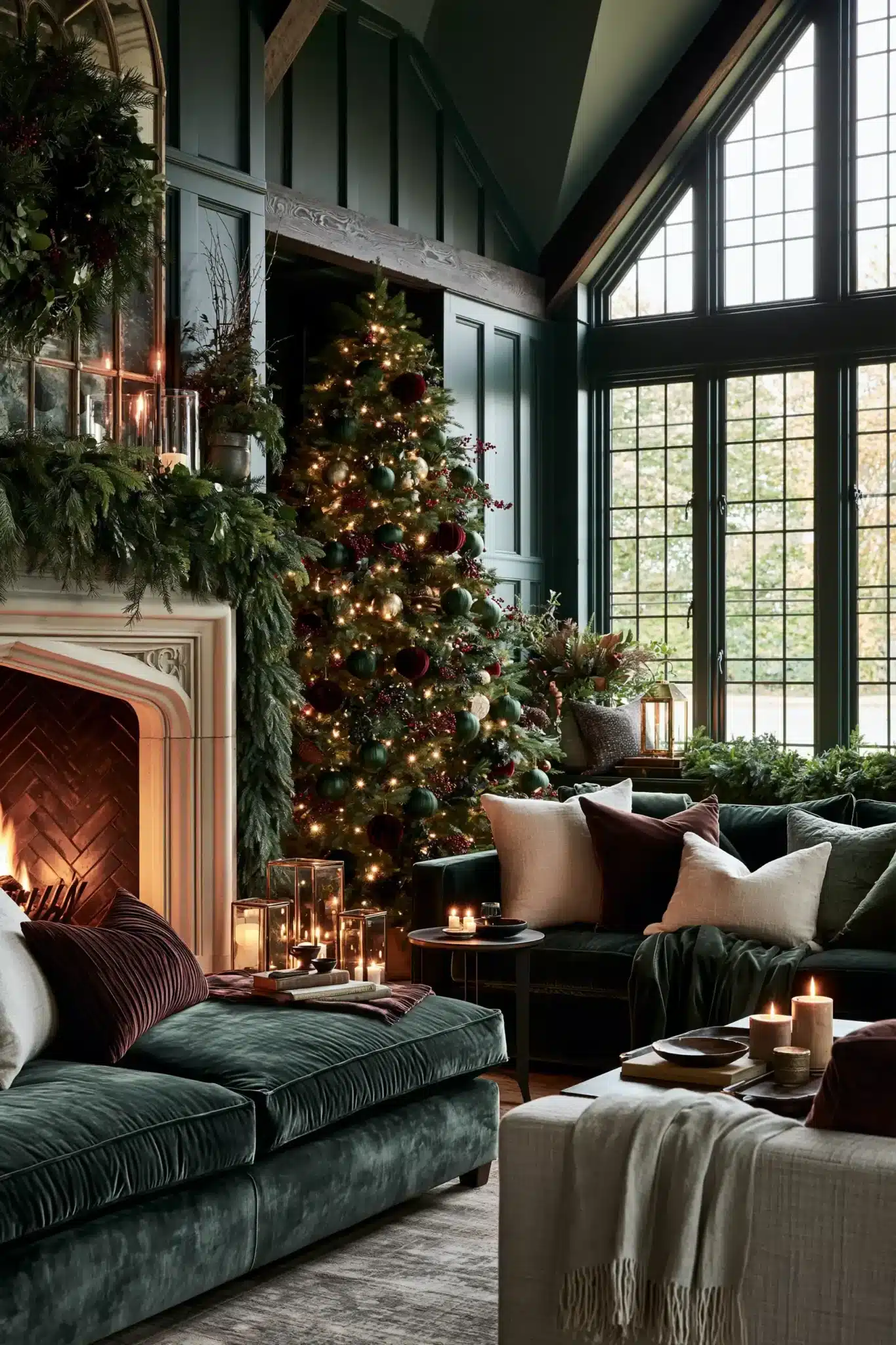 29 Moody Christmas Decor Ideas That Turn Long Evenings Into the Point moody christmas decor