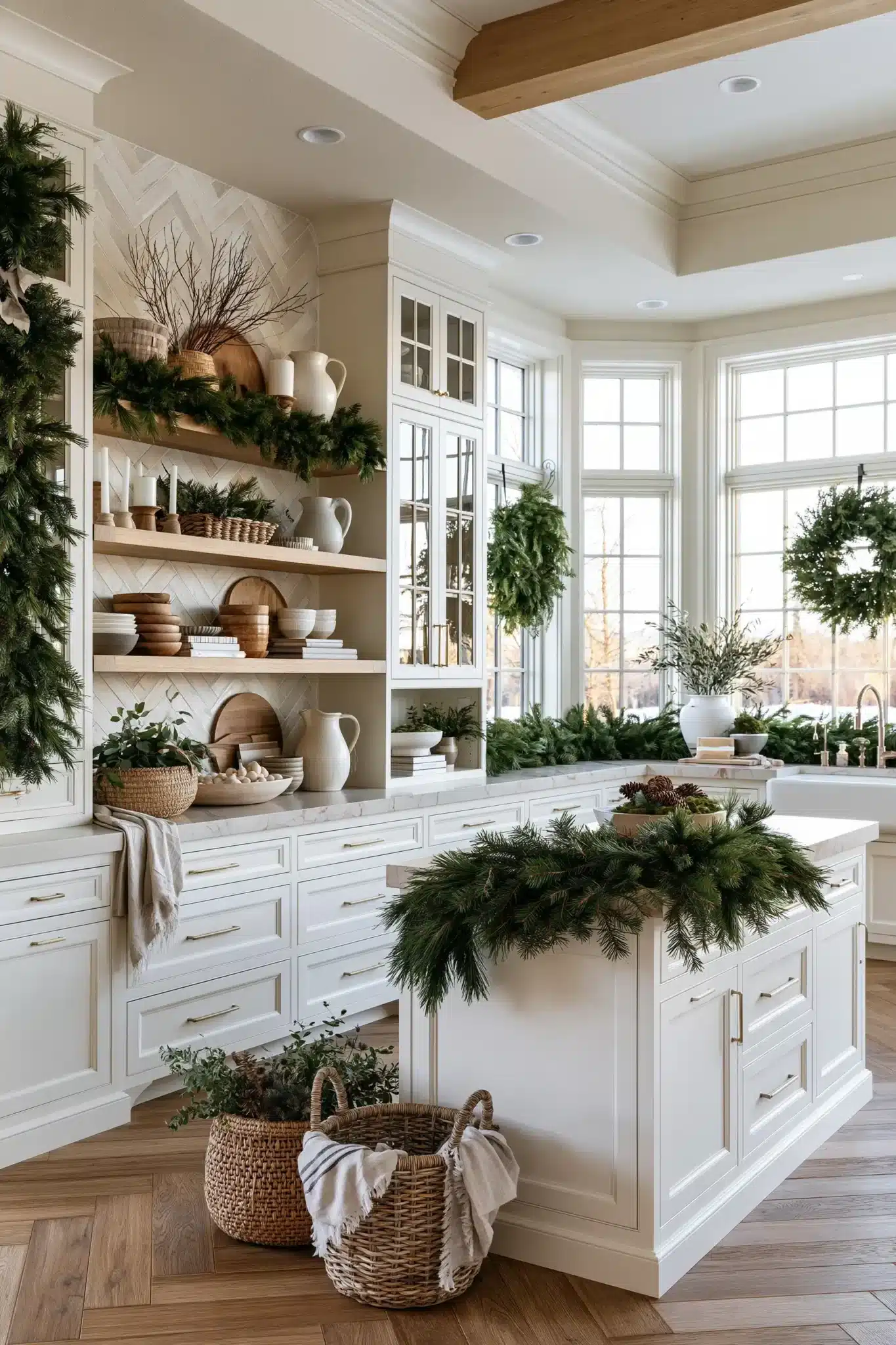 29 Christmas Kitchen Decor Ideas That Make the Heart of the Home Feel Like the Holidays christmas kitchen decor
