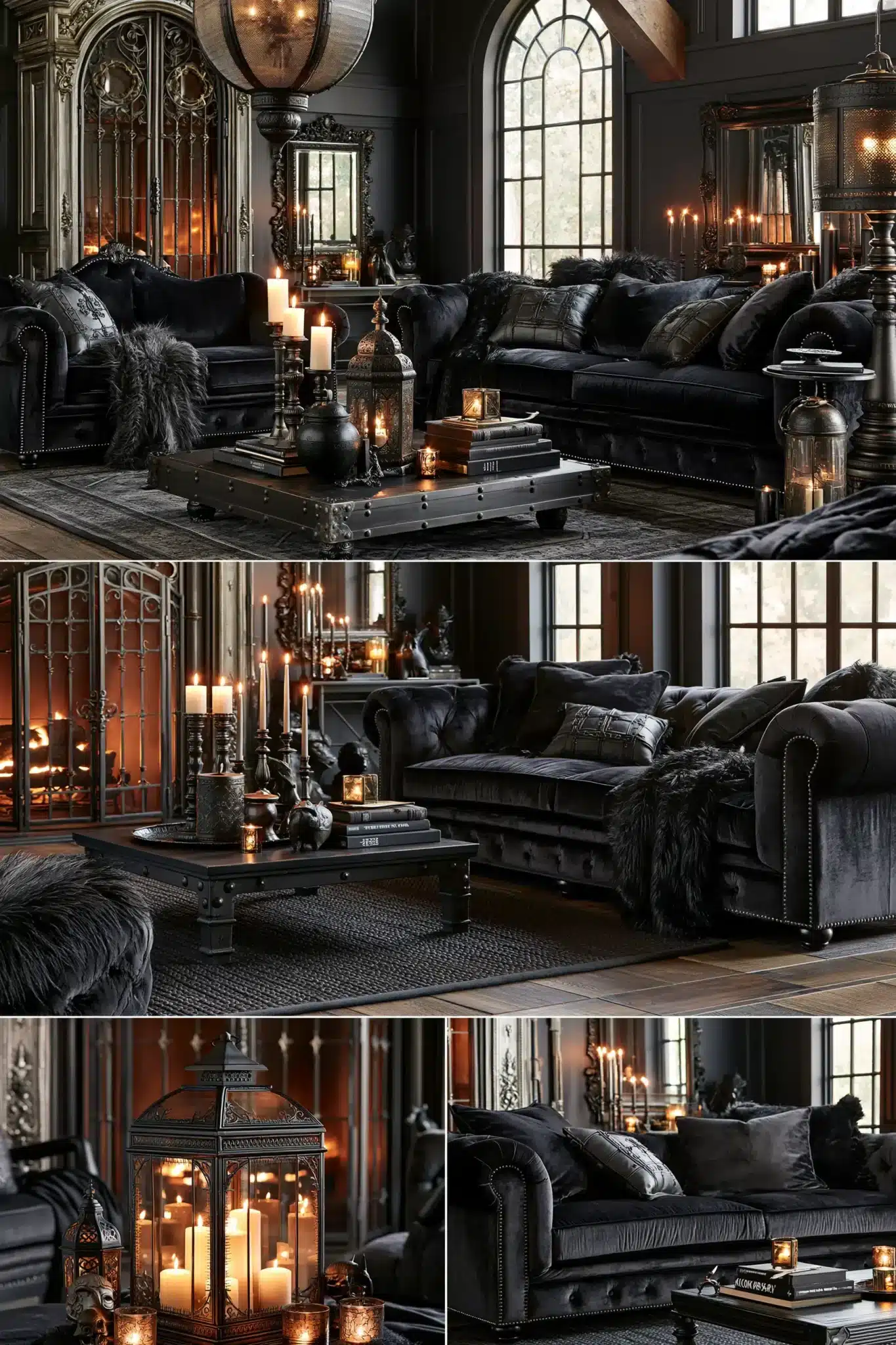 29 Gothic Living Room Ideas for a Space With Vaulted Drama gothic living room