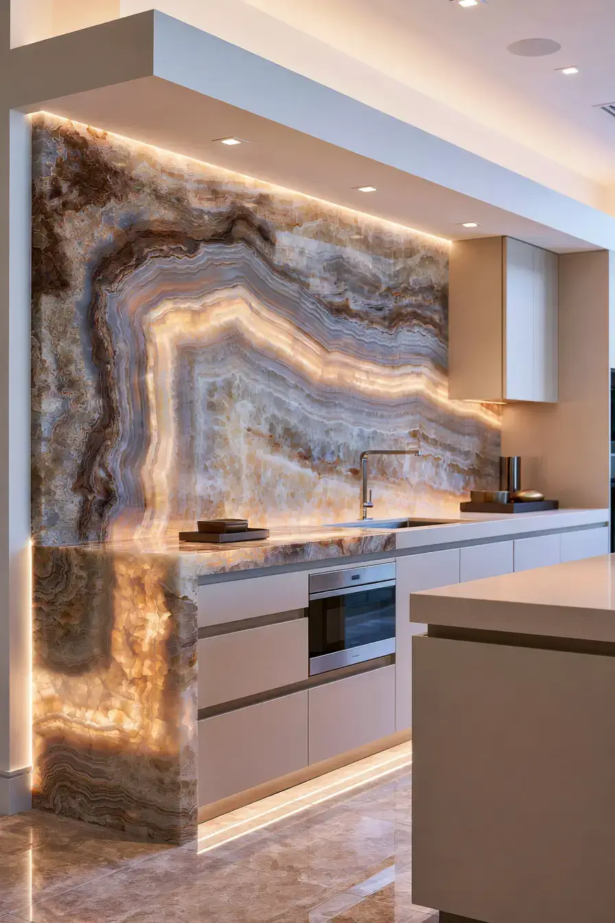 29 Natural Stone Backsplash Kitchen Ideas for a Surface With Real Character natural stone backsplash kitchen