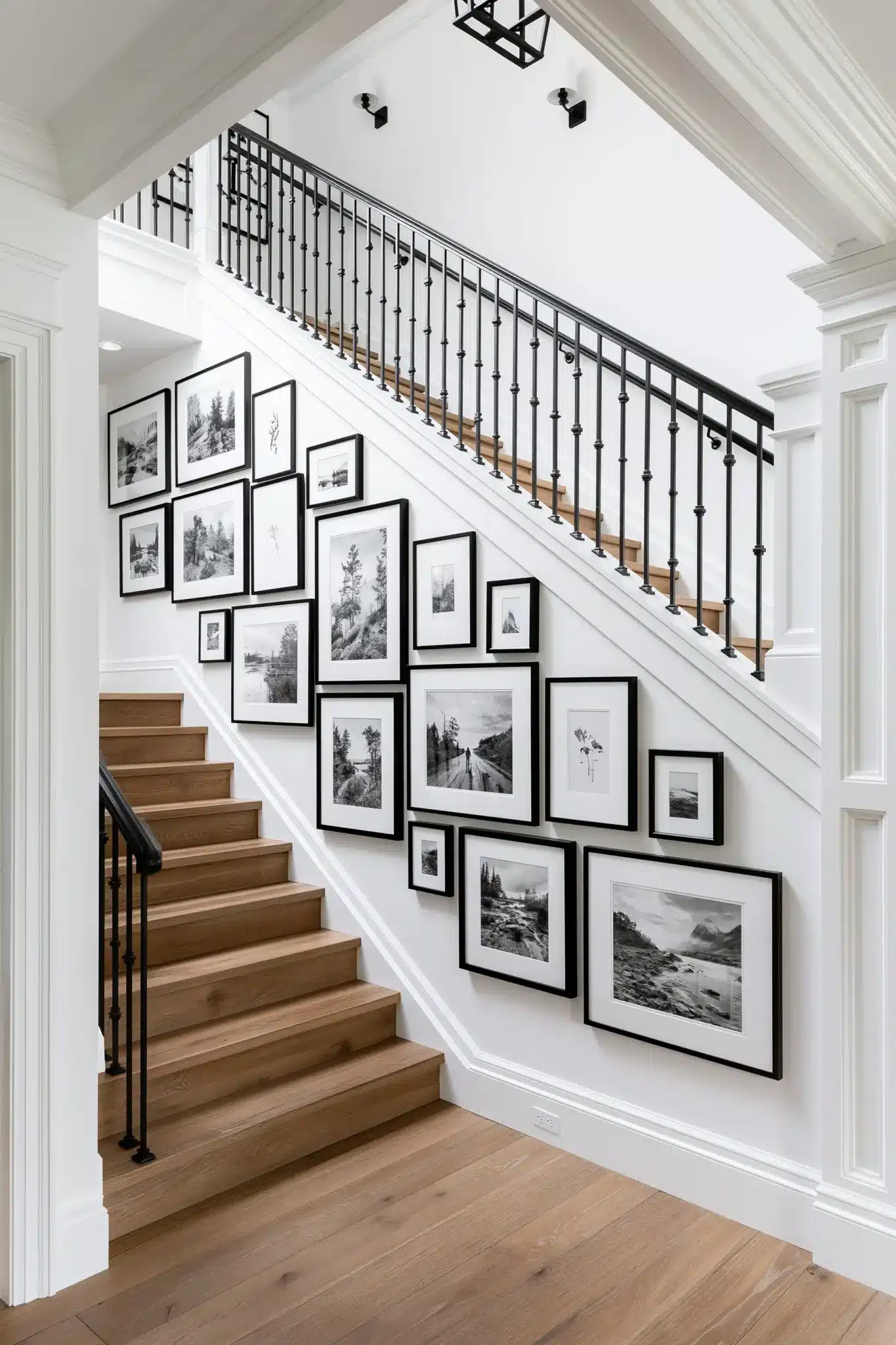 29 Staircase Wall Decor Ideas for a Climb That Feels Curated staircase wall decor
