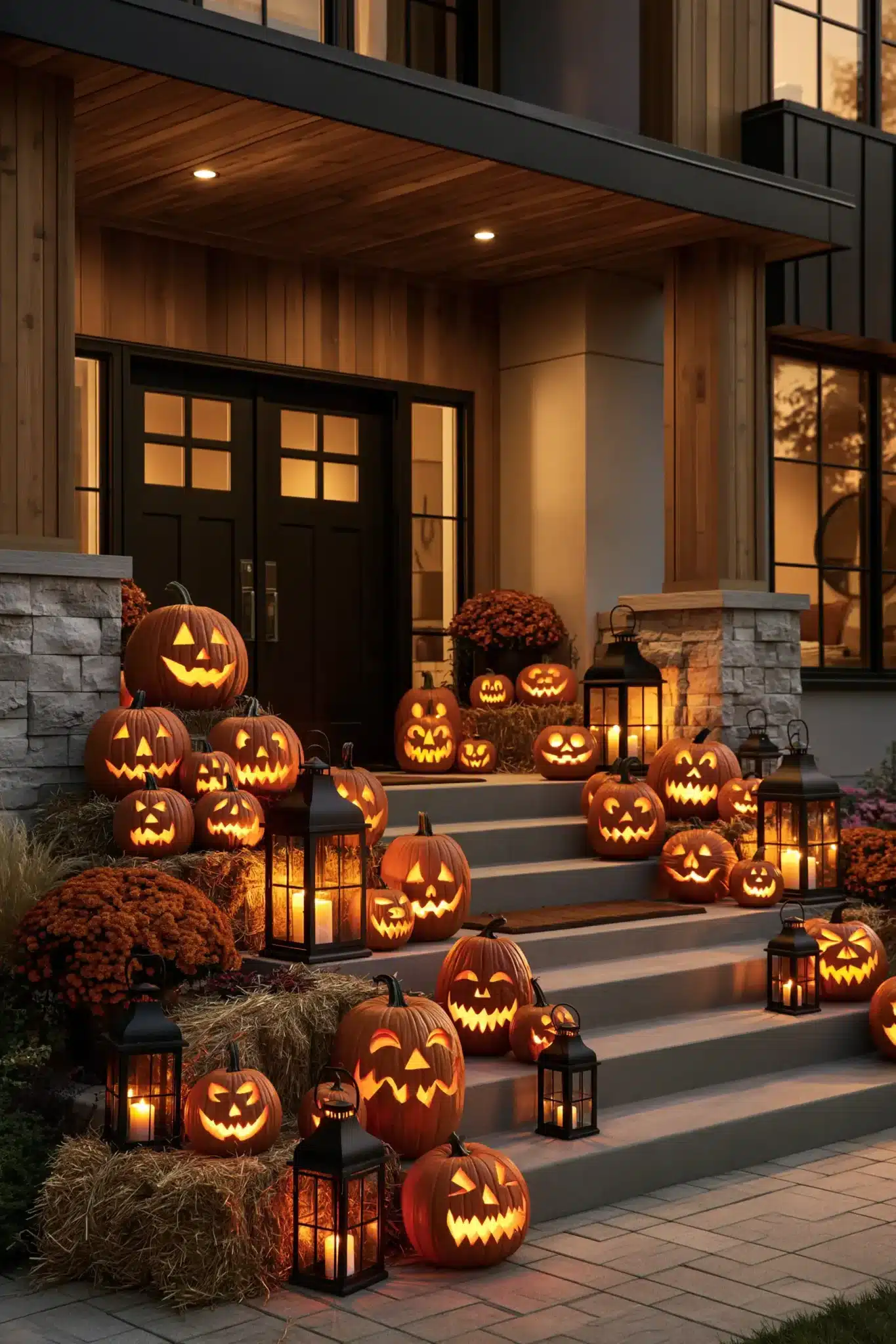 29 Outdoor Halloween Decor Ideas That Greet Trick-or-Treaters With Character outdoor halloween decor