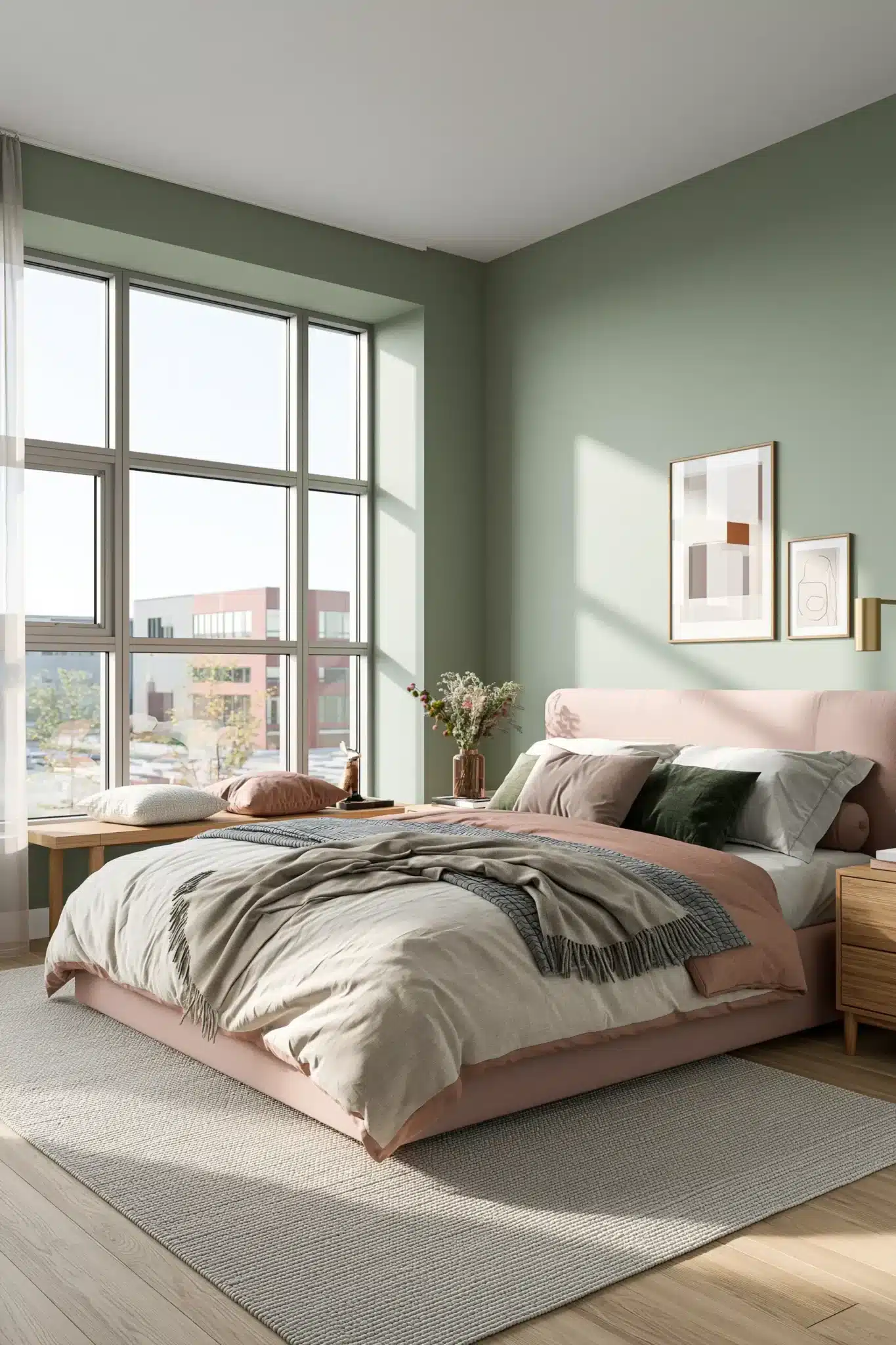 29 Sage Green and Blush Bedroom Ideas for a Room That Feels Gentle sage green and blush bedroom