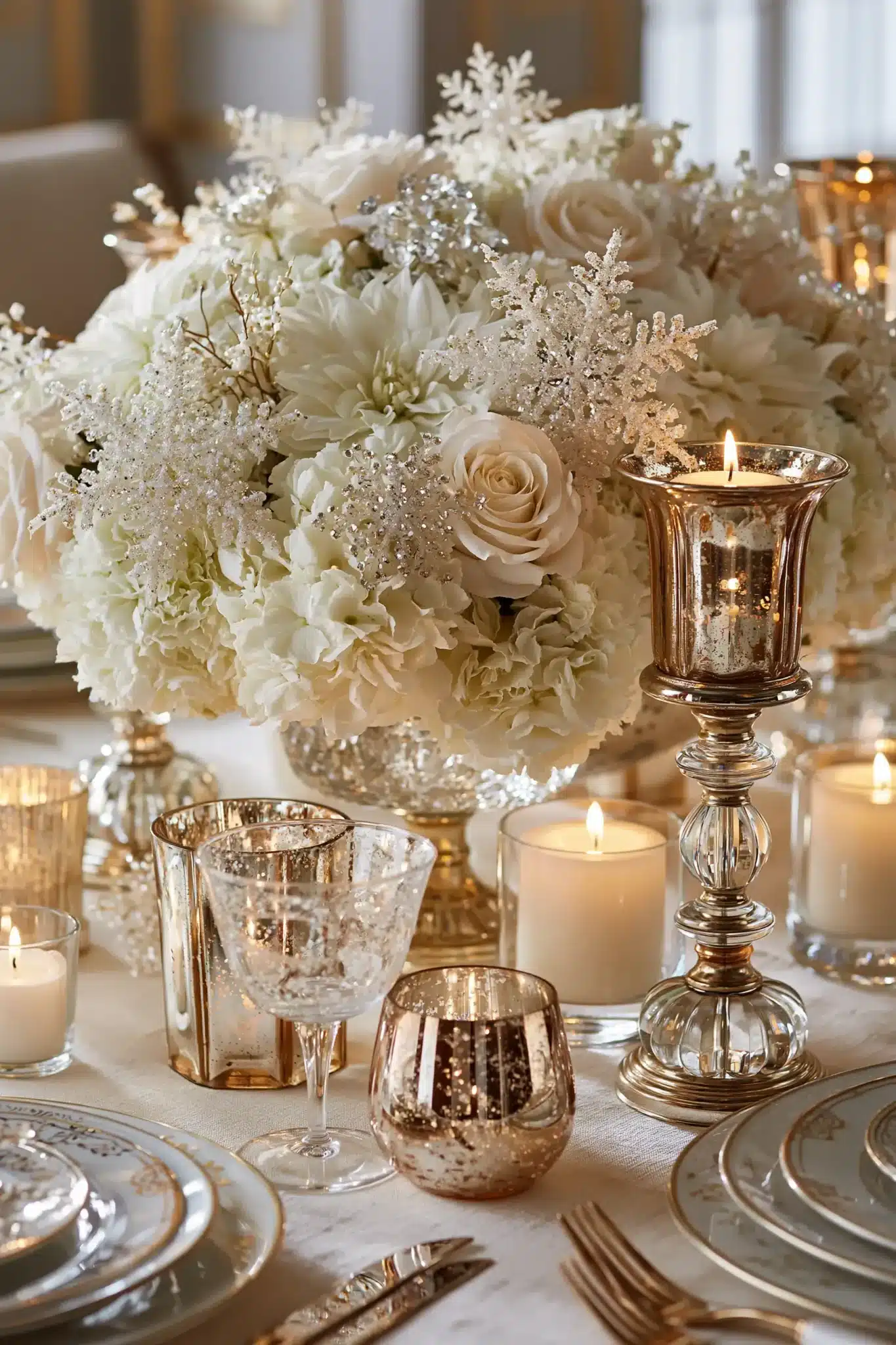 29 White and Gold Christmas Decor Ideas That Feel Calm and a Little Special white and gold christmas decor