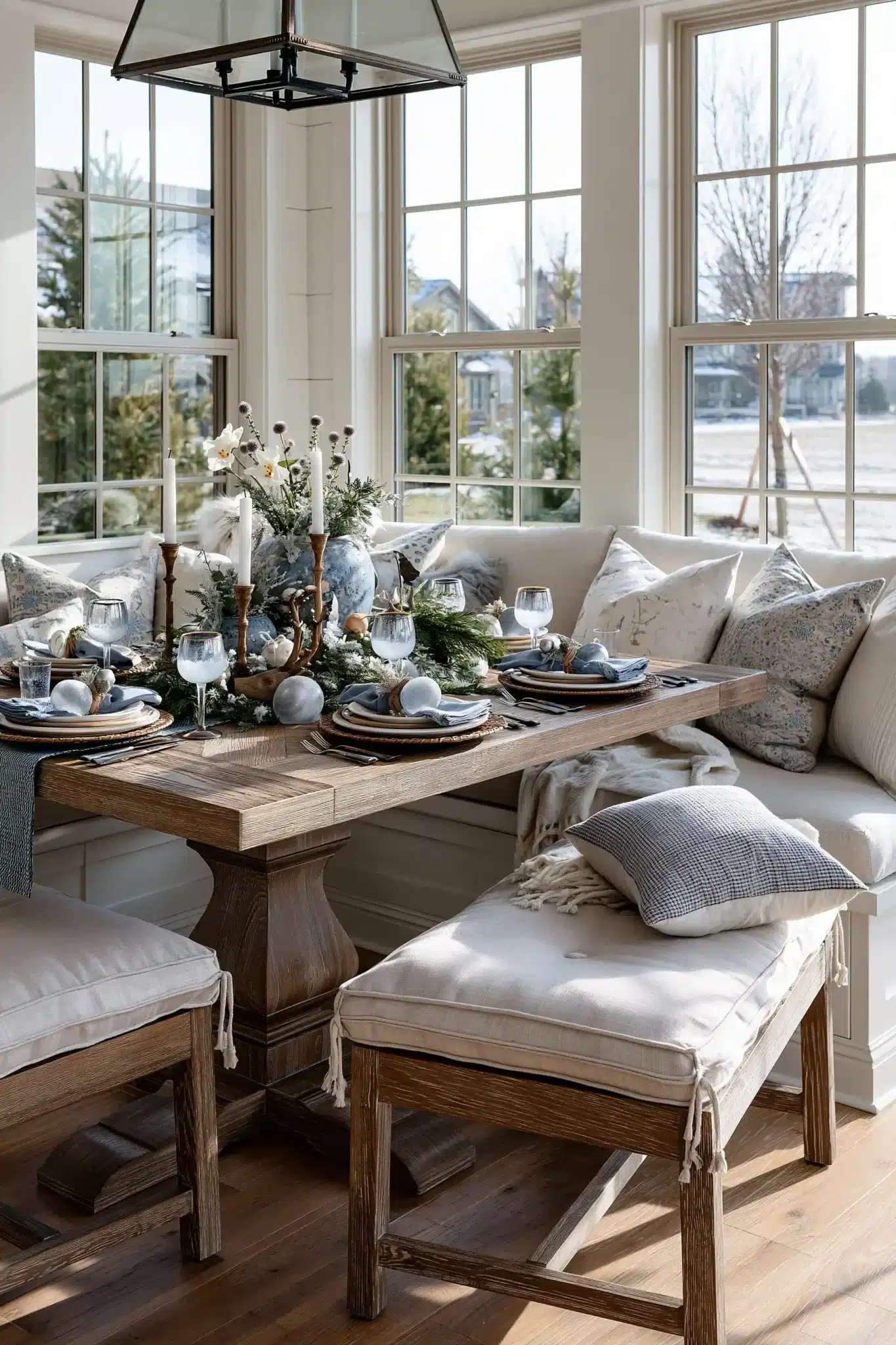 29 Blue Christmas Decor Ideas That Give the Room a Cooler, Calmer Edge blue christmas decor
