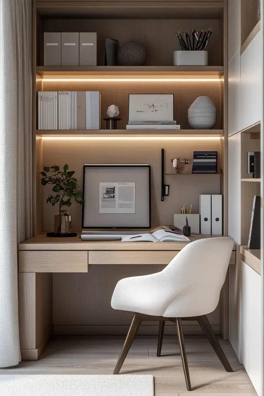 29 Study Desk Decor Ideas with a Cork Board and a Warm Lamp study desk decor