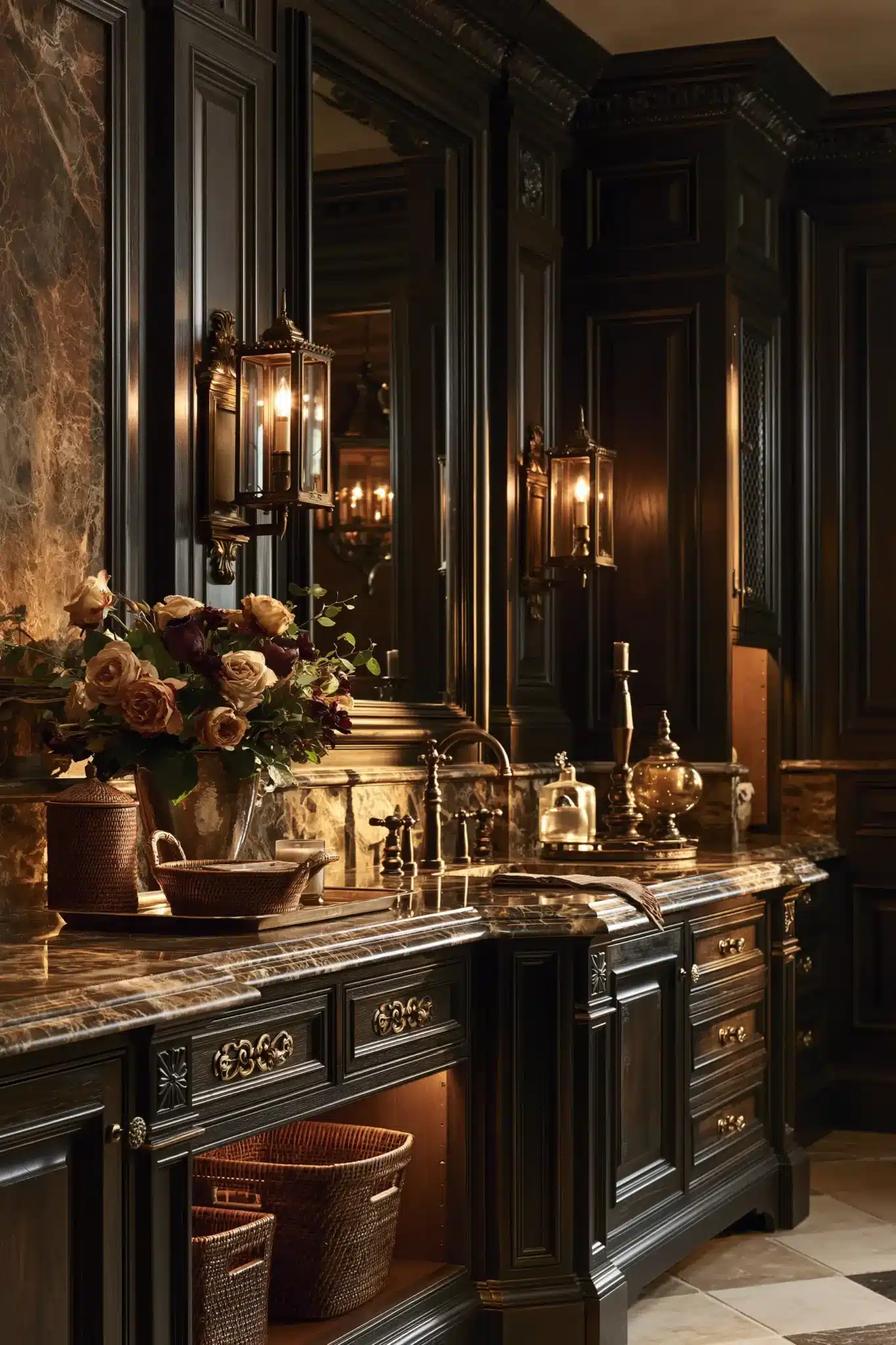 29 Gothic Bathroom Ideas for a Room With Real Atmosphere gothic bathroom