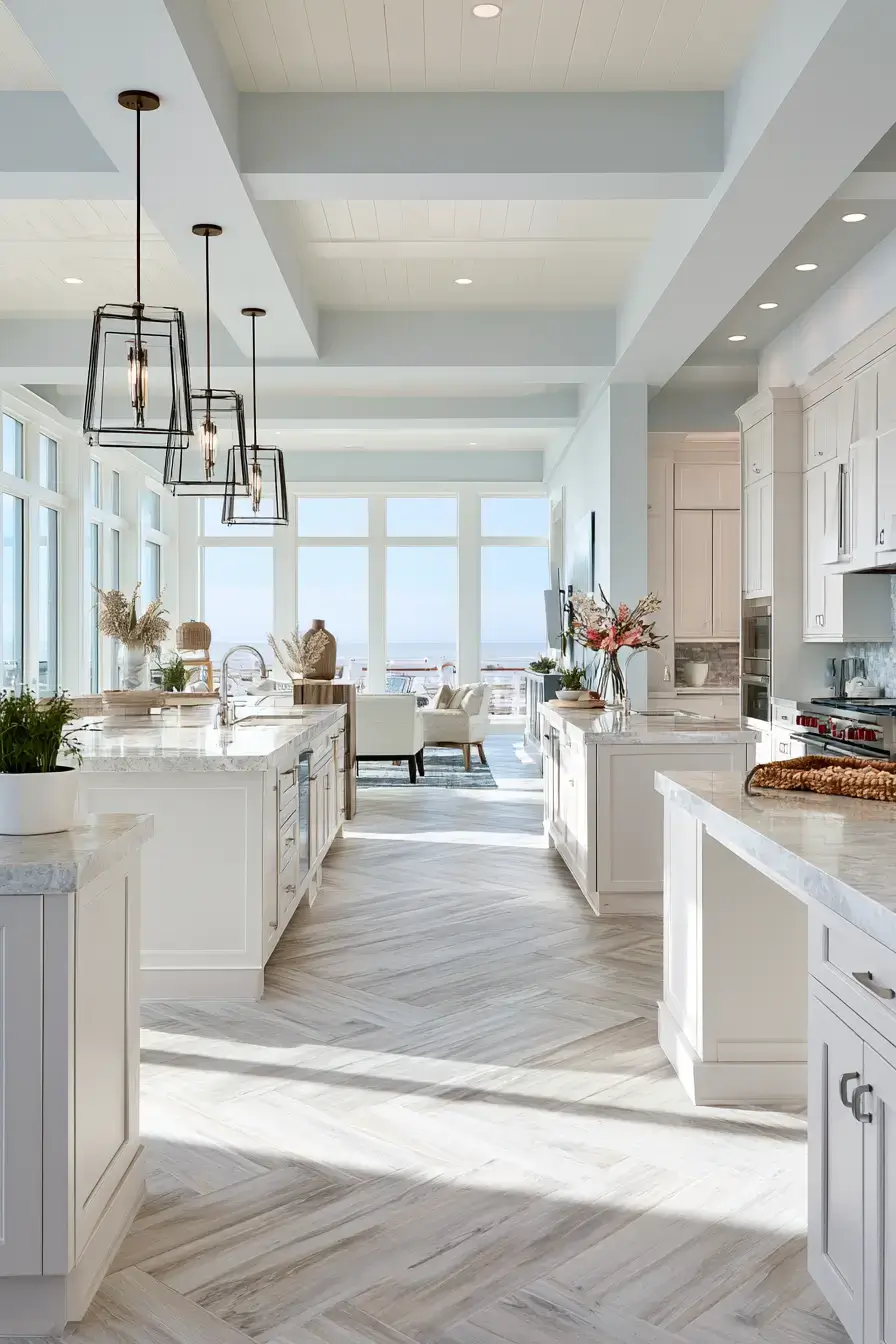 29 Nautical Kitchen Ideas with a Rope Pendant Light