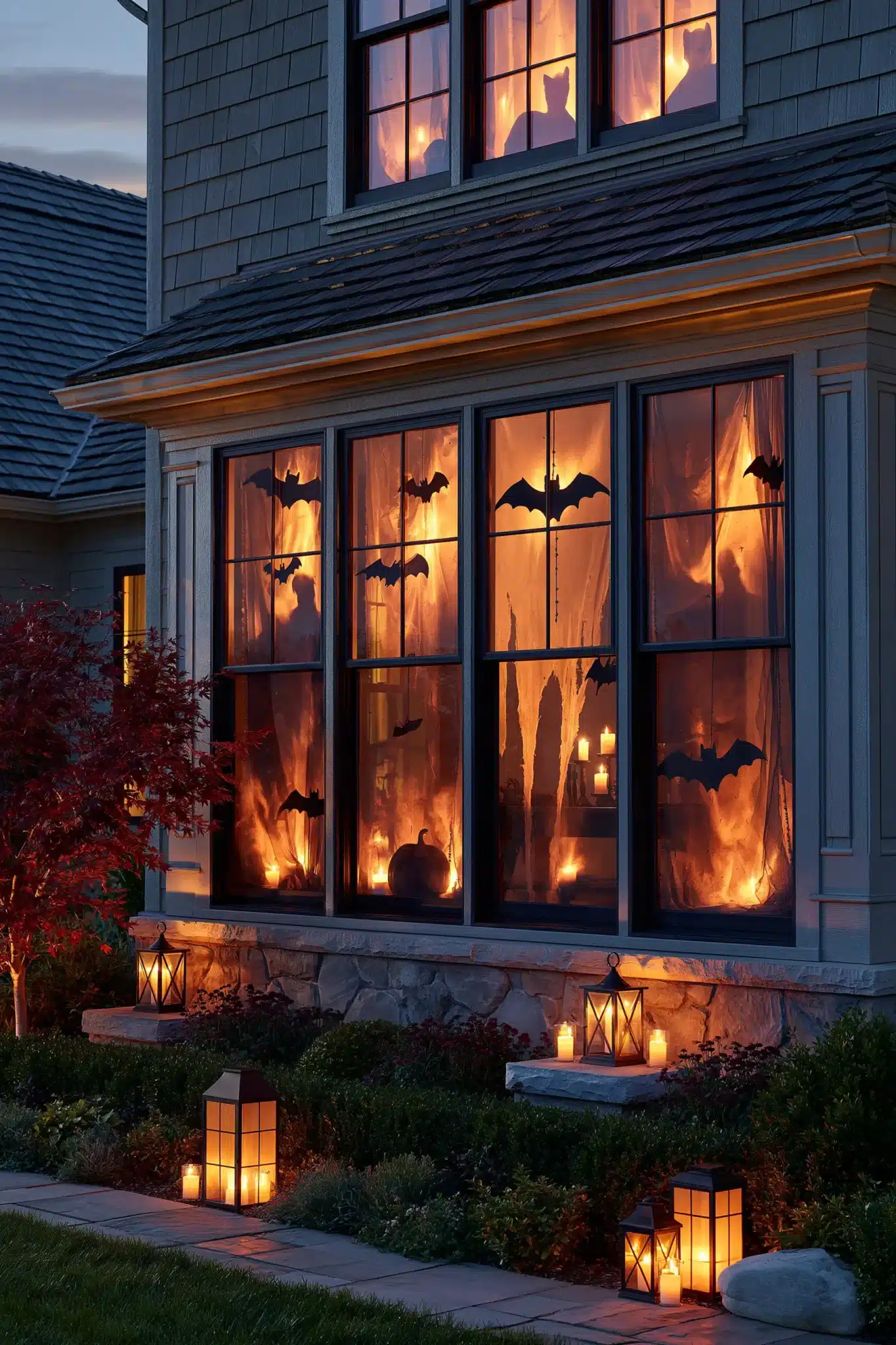 29 Outdoor Halloween Decor Ideas That Greet Trick-or-Treaters With Character outdoor halloween decor