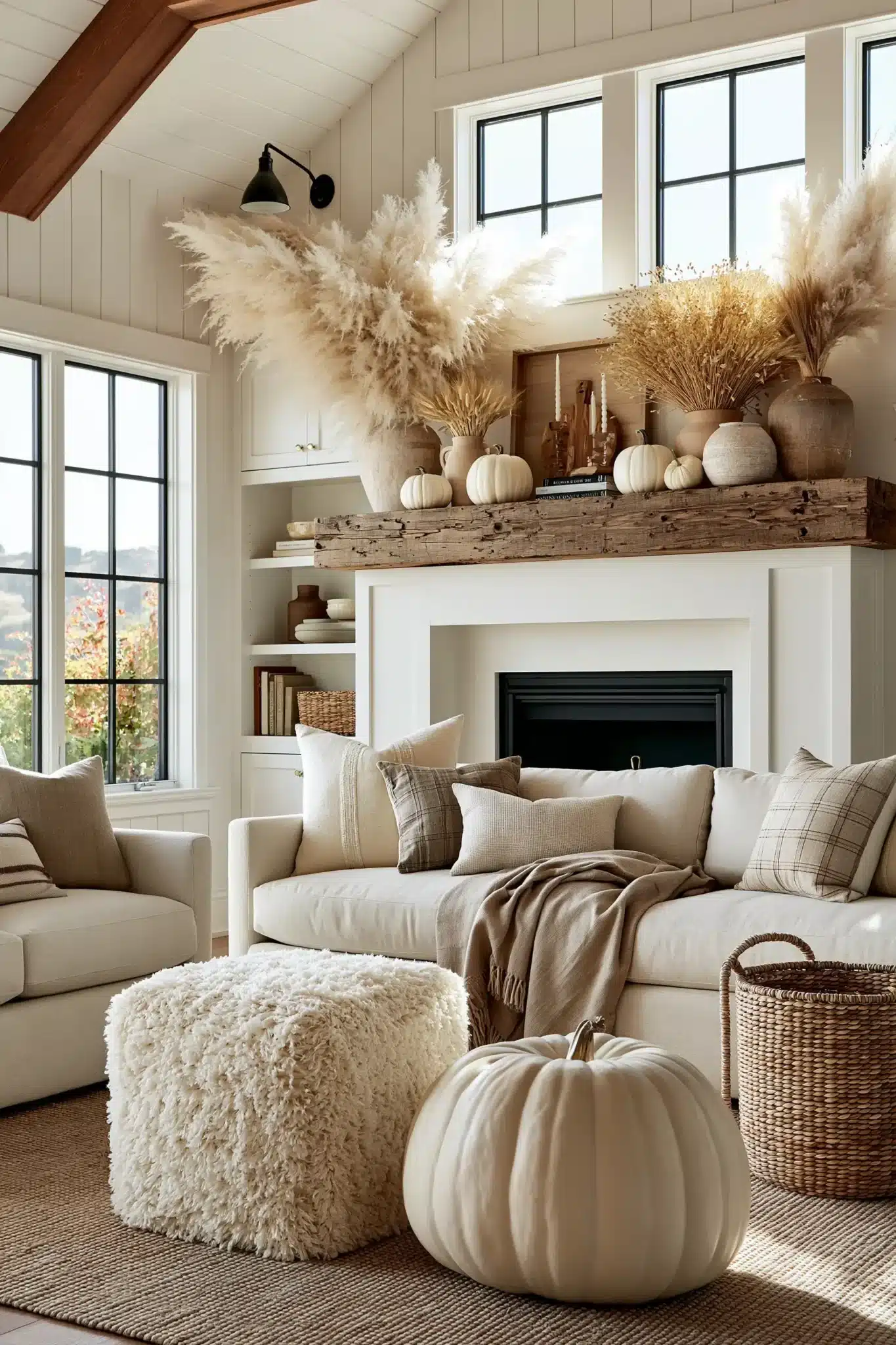 29 Thanksgiving Mantel Decor Ideas That Set a Warm First Impression thanksgiving mantel decor