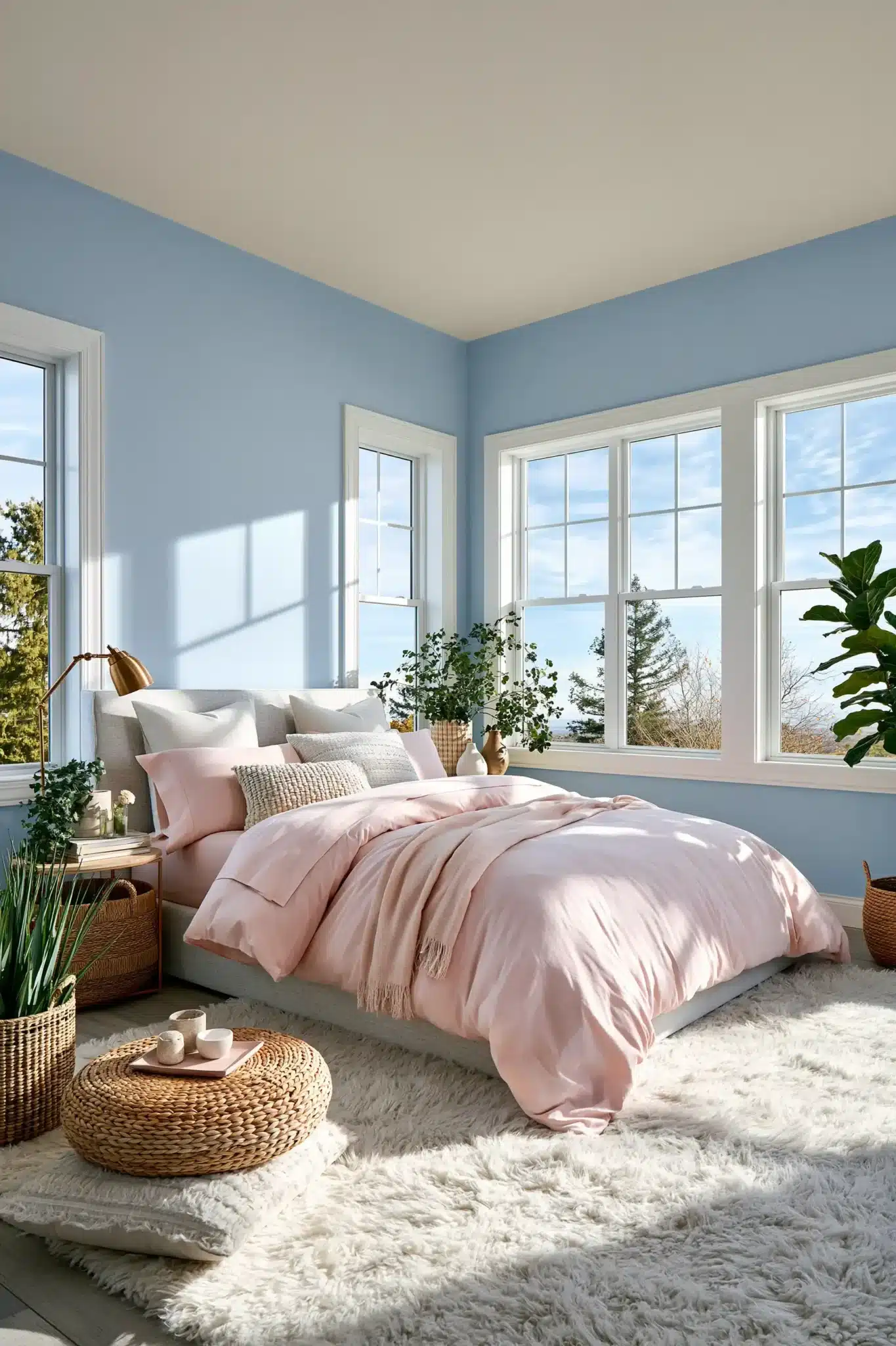 29 Light Blue and Pink Bedroom Ideas for a Space That Stays Airy light blue and pink bedroom