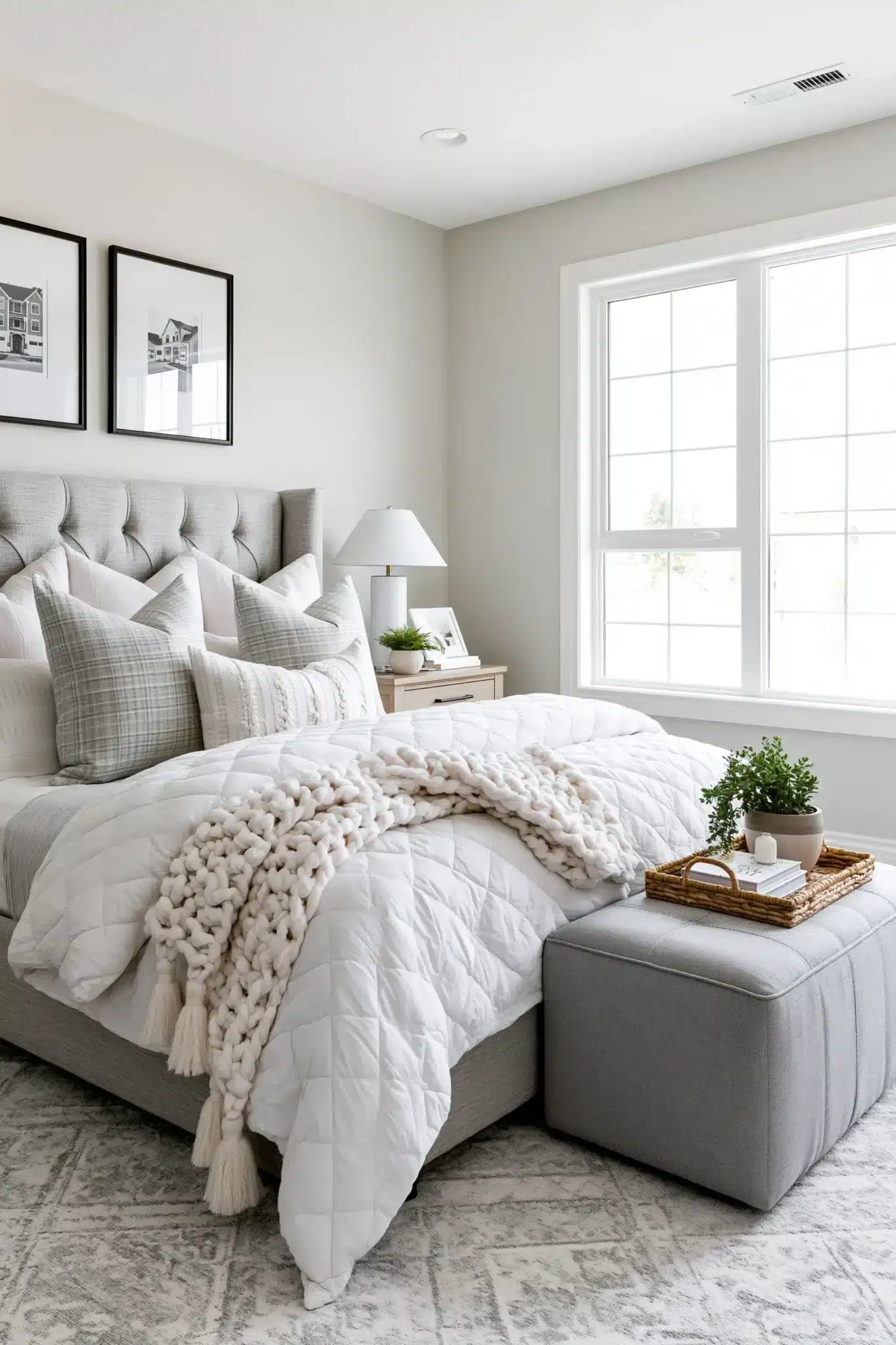 29 Grey and White Bedroom Ideas for a Space That Stays Timeless grey and white bedroom ideas