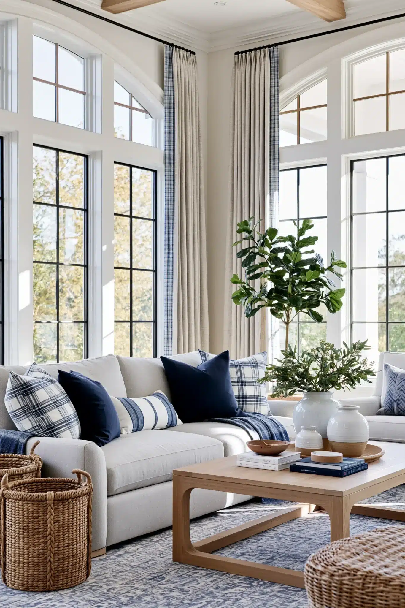 29 Navy Blue And Grey Living Room Ideas For A Space That Stays Calm ...