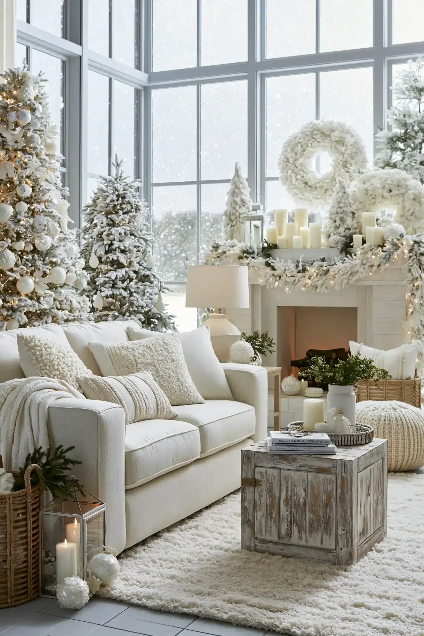 29 White Christmas Decor Ideas That Keep the Season Soft and Quiet white christmas decor