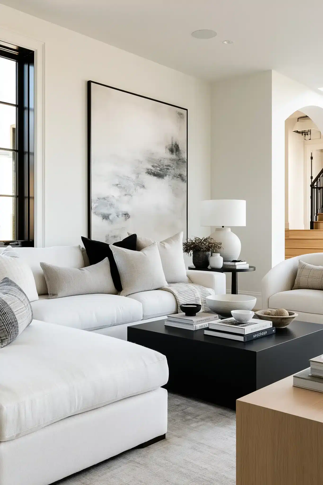 29 Black and White Living Room Decor Ideas for a Space With Real Contrast black and white living room decor