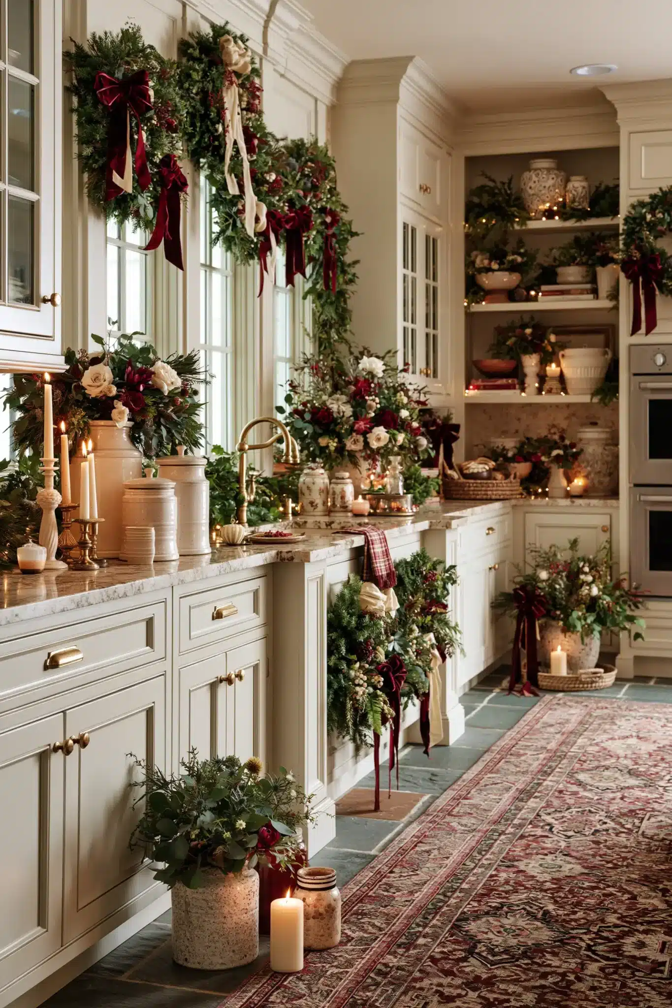 29 Christmas Kitchen Decor Ideas That Make the Heart of the Home Feel Like the Holidays christmas kitchen decor