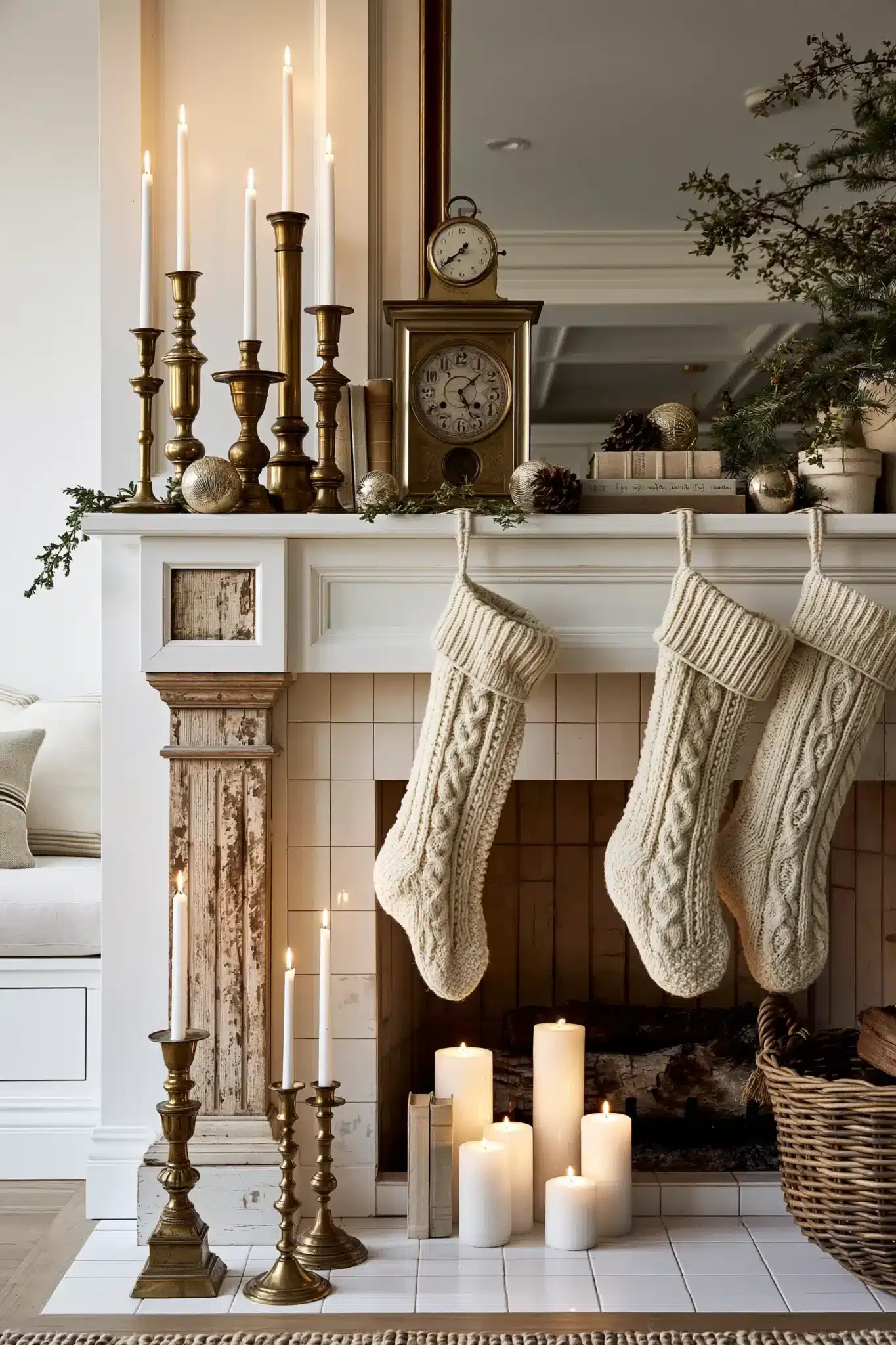 29 Christmas Mantle Decor Ideas for a Hearth That Does Not Compete With the Tree christmas mantle decor