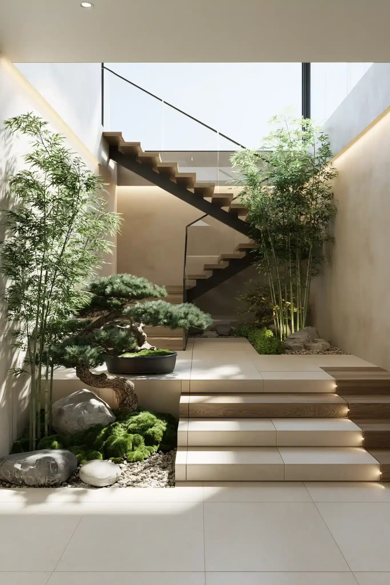 29 Indoor Staircase Gardens Ideas for Green That Follows You Upstairs indoor staircase gardens