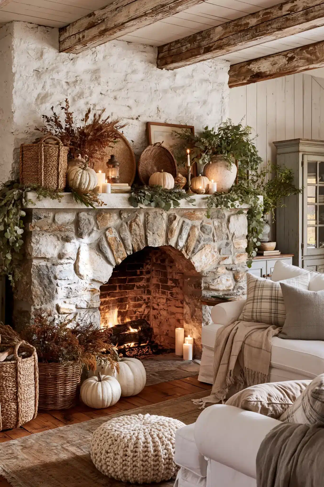 29 Thanksgiving Mantel Decor Ideas That Set a Warm First Impression thanksgiving mantel decor