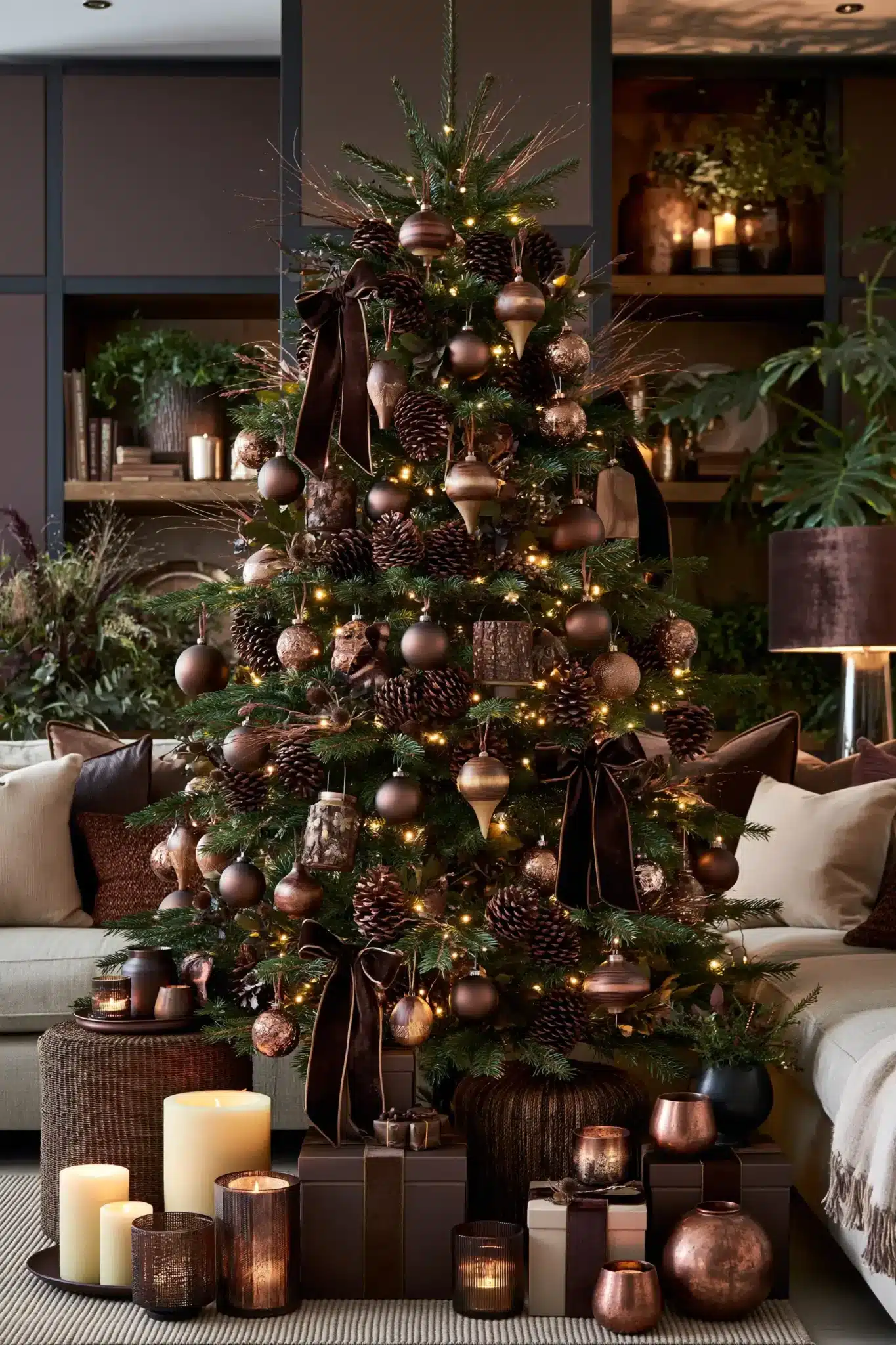 29 Moody Christmas Decor Ideas That Turn Long Evenings Into the Point moody christmas decor