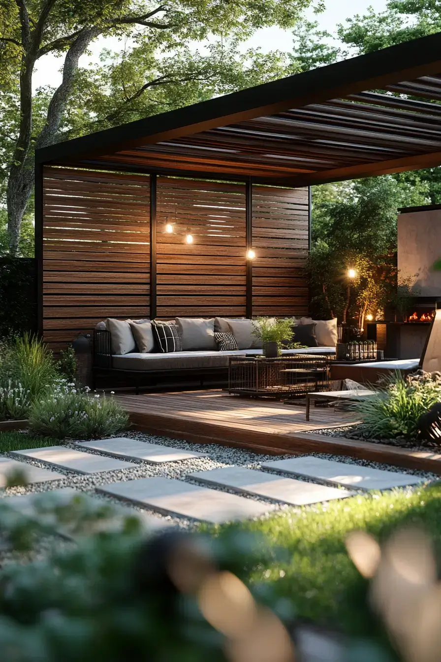 29 Yard Fence Decor Ideas with a Hanging Planter Row