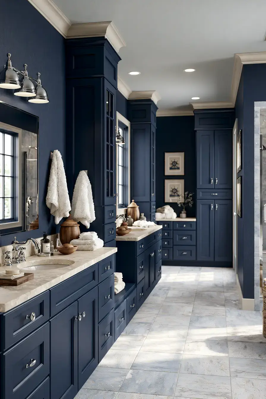 29 Nautical Bathroom Ideas with a Rope Towel Ladder 29 Nautical Bathroom Ideas with a Rope Towel Ladder