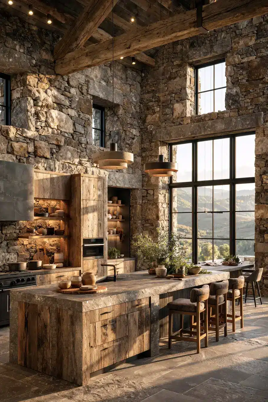 29 Stone Kitchen Ideas for a Room That Feels Built to Last stone kitchen