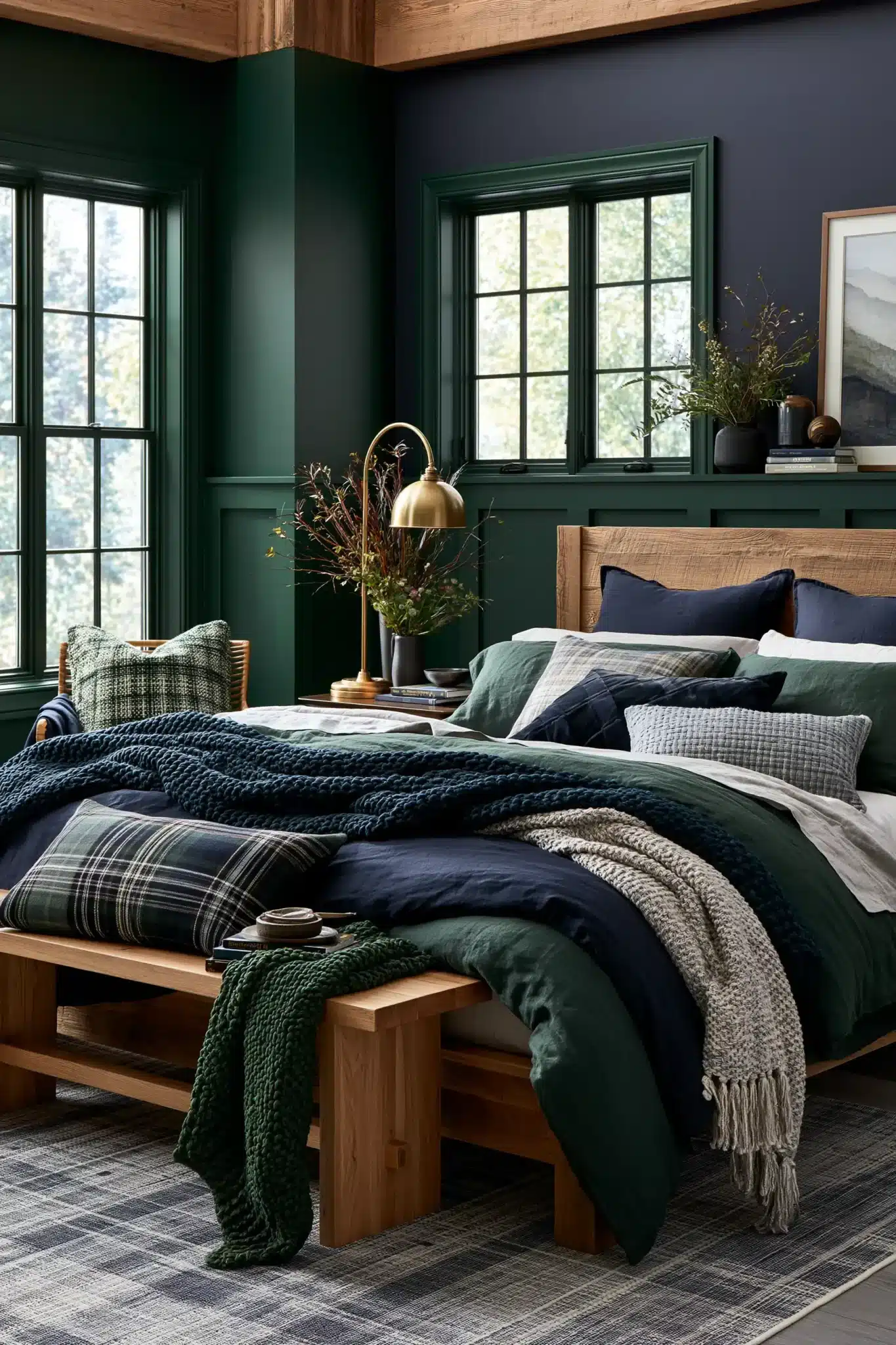 29 Navy Blue and Green Bedroom Ideas for a Room With a Quiet Depth navy blue and green bedroom