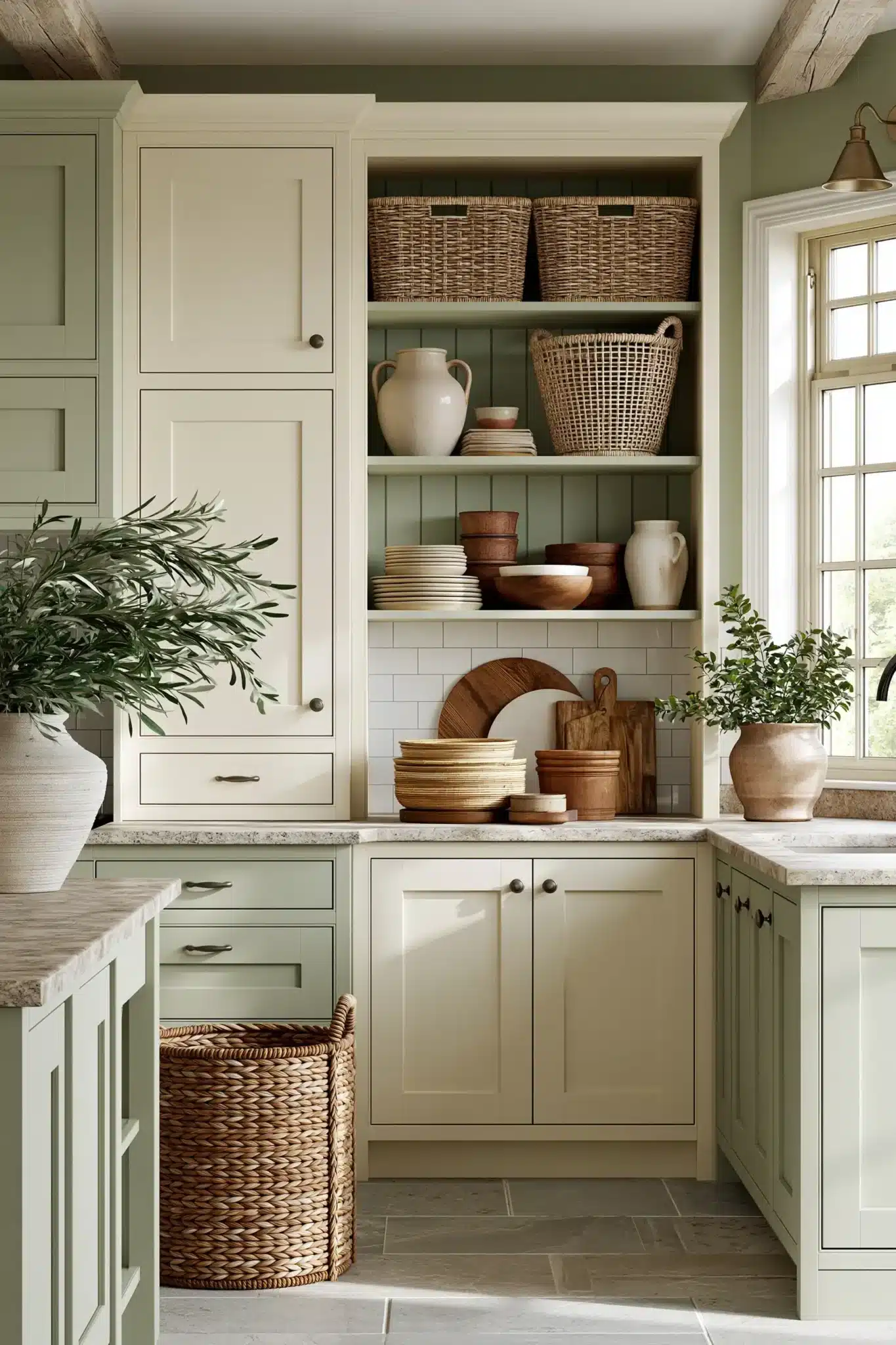 29 Sage Green and Cream Kitchen Ideas for a Room That Feels Like Home sage green and cream kitchen