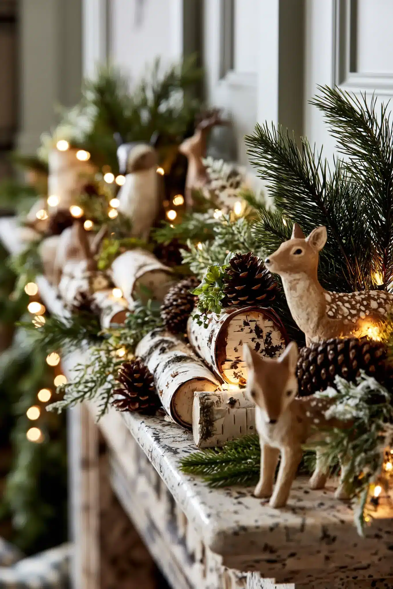29 Christmas Mantle Decor Ideas for a Hearth That Does Not Compete With the Tree christmas mantle decor