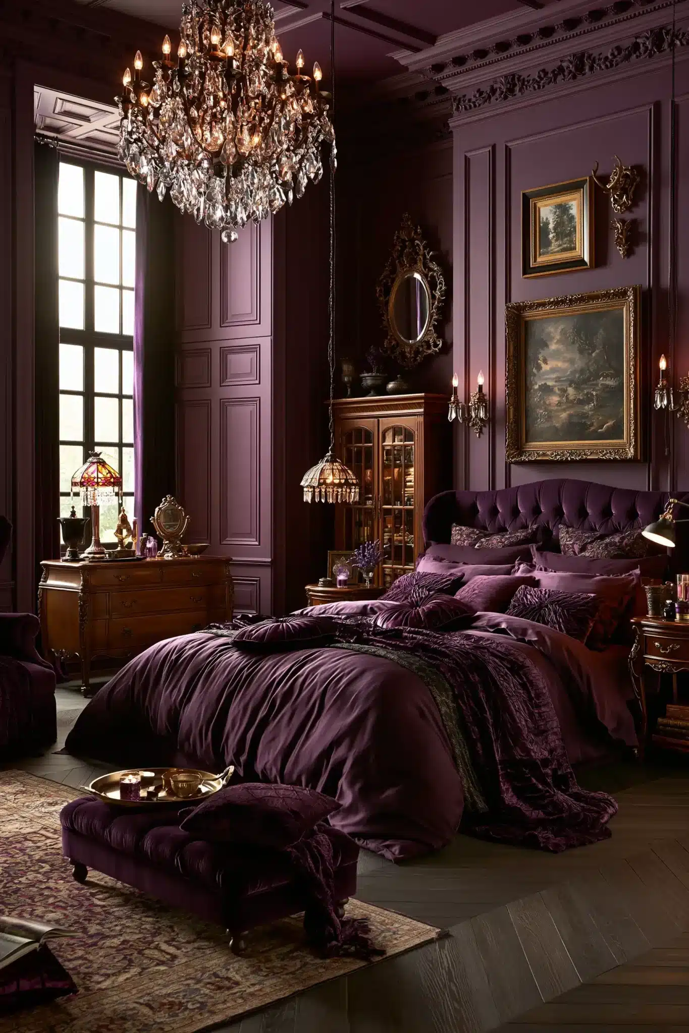 29 Purple Gothic Bedroom Ideas for a Space That Feels Rich, Not Loud purple gothic bedroom