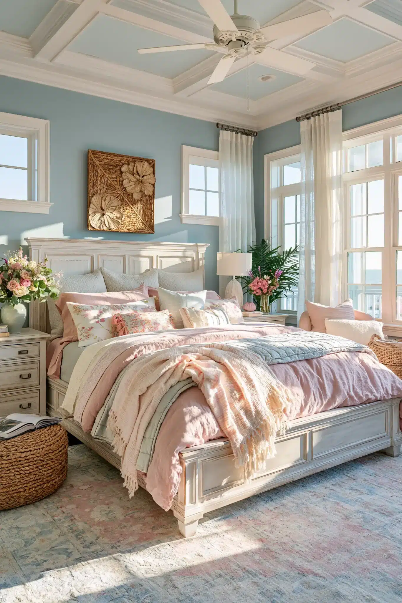 29 Light Blue and Pink Bedroom Ideas for a Space That Stays Airy light blue and pink bedroom