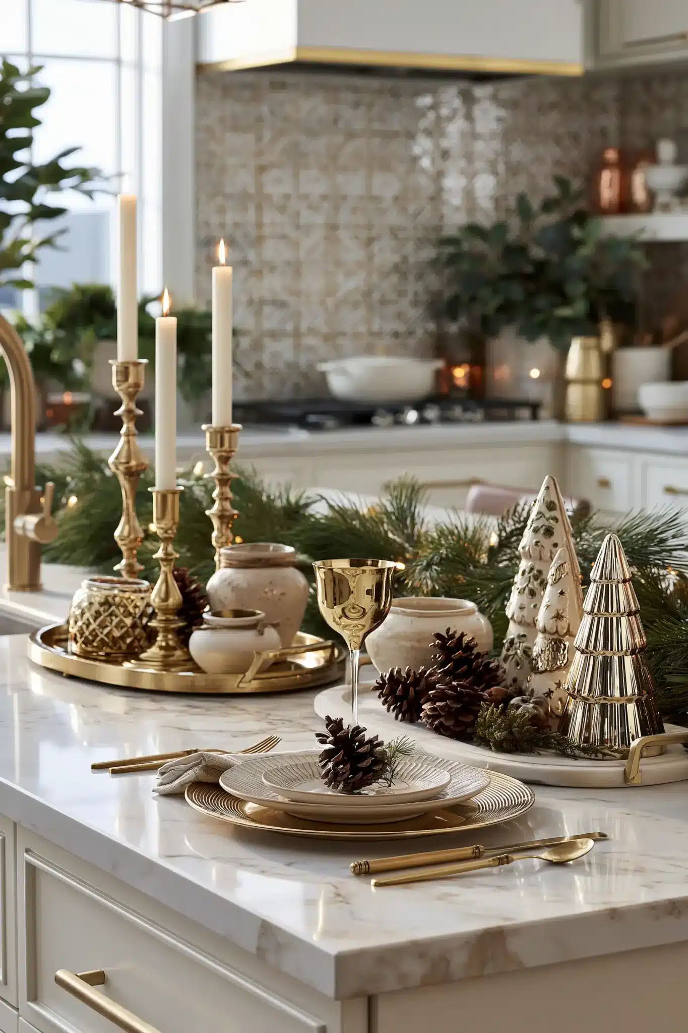 29 Christmas Kitchen Decor Ideas That Make the Heart of the Home Feel Like the Holidays christmas kitchen decor