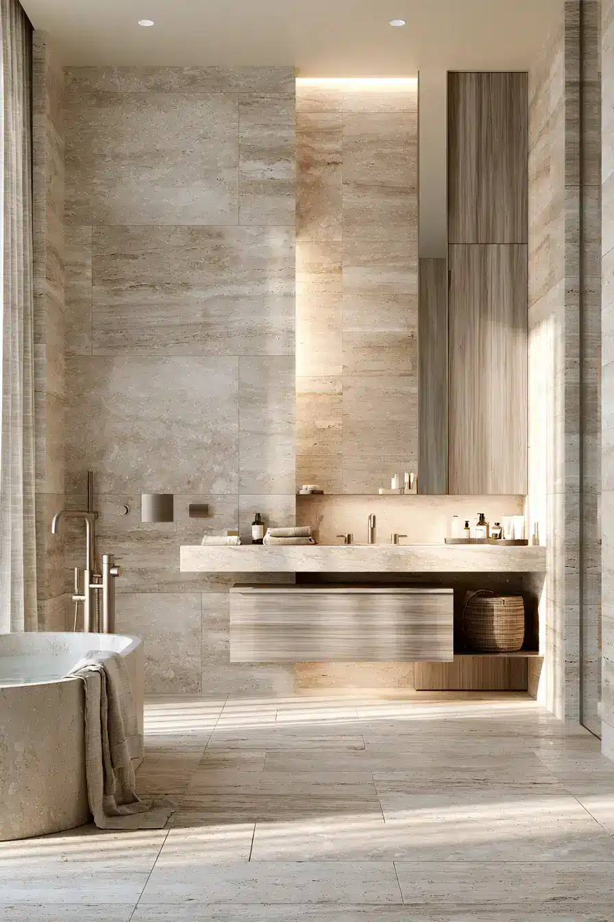 29 Stone Bathroom Ideas for a Calm, Spa-Like Room stone bathroom